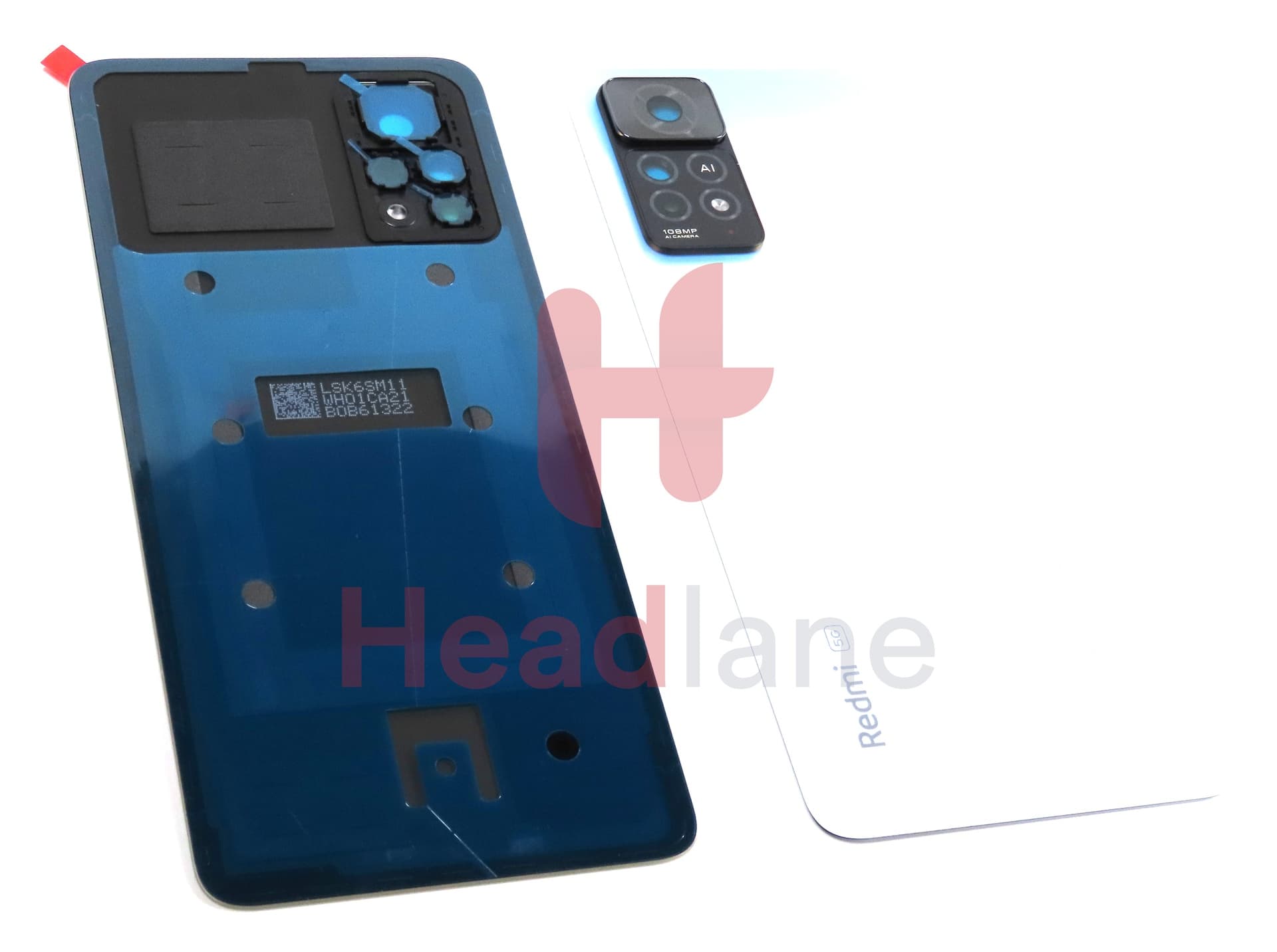 Xiaomi Redmi Note 11 Pro 5G Back / Battery Cover - White - view 2