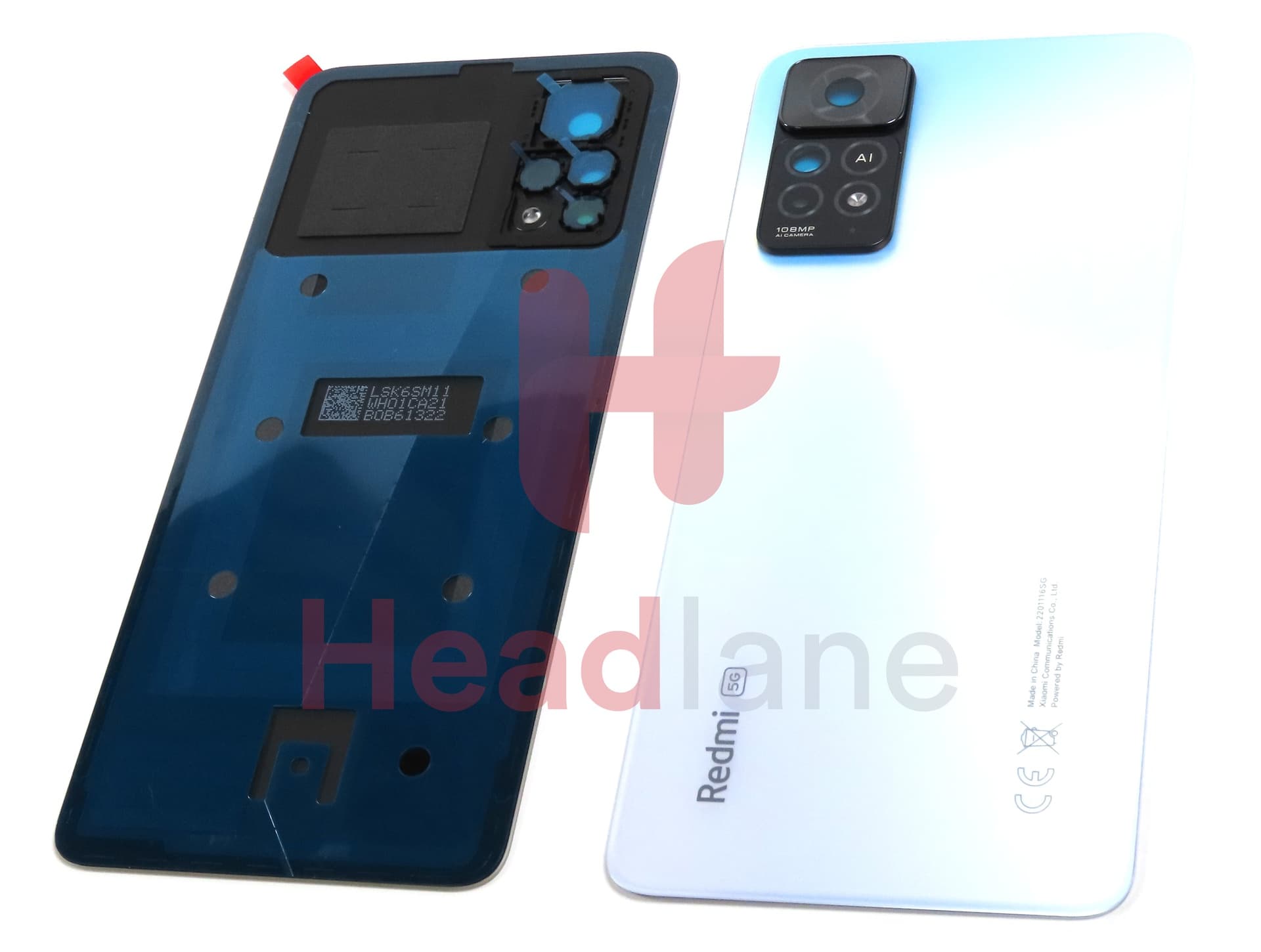 Xiaomi Redmi Note 11 Pro 5G Back / Battery Cover - White - view 3