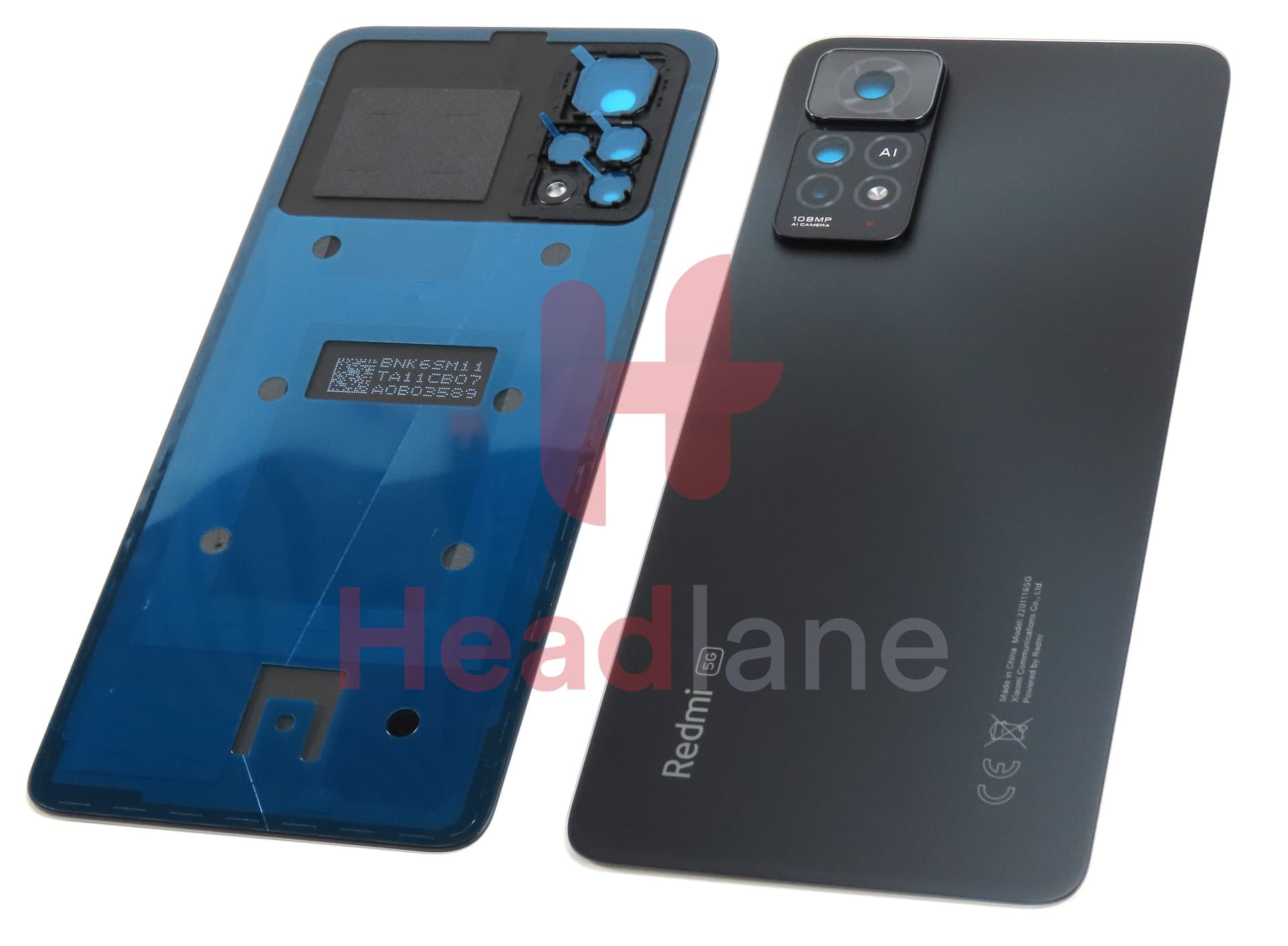 Xiaomi Redmi Note 11 Pro 5G Back / Battery Cover - Black - view 3