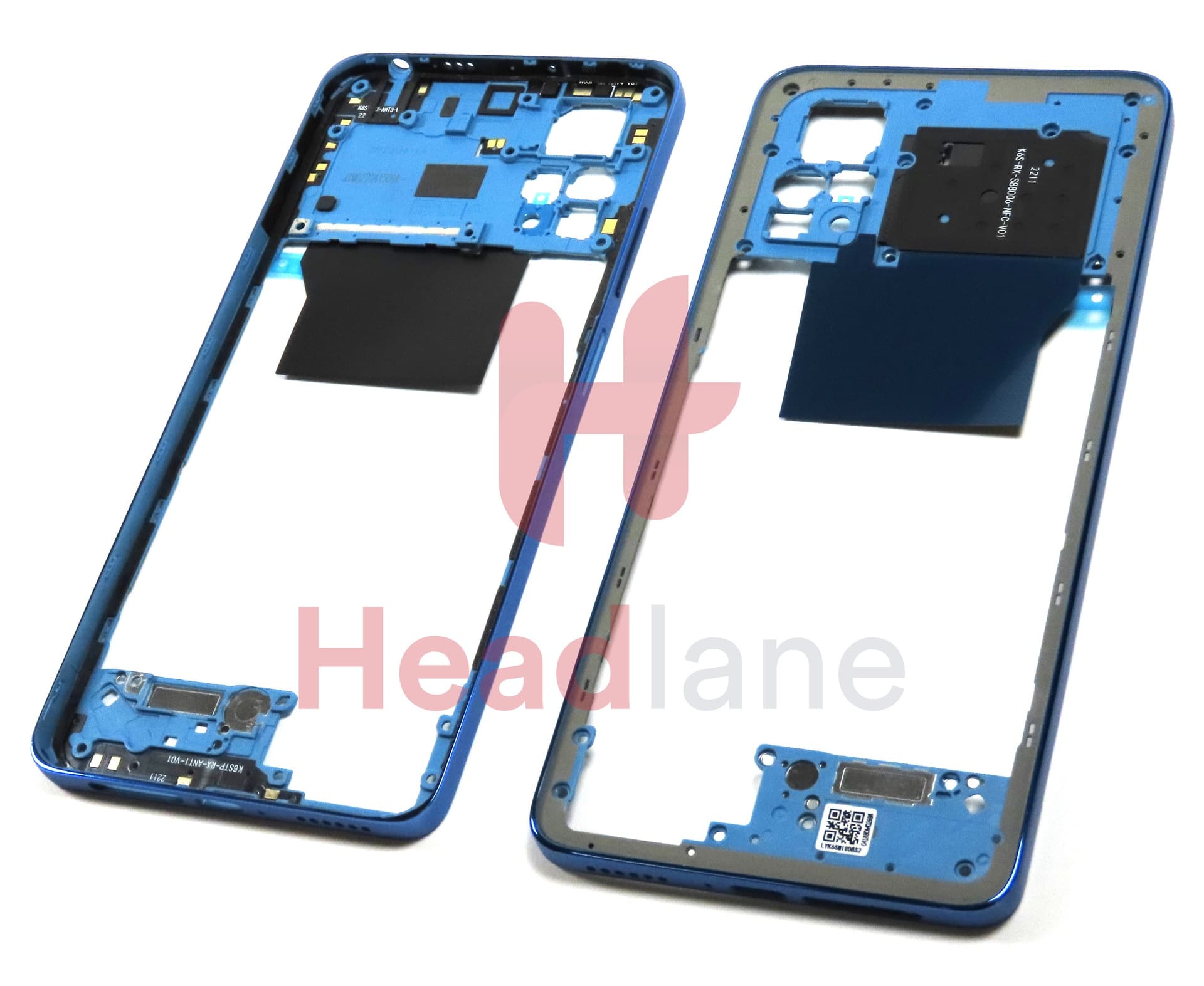 Xiaomi Redmi Note 11 Pro 5G Middle Cover / Chassis - Blue - view 2