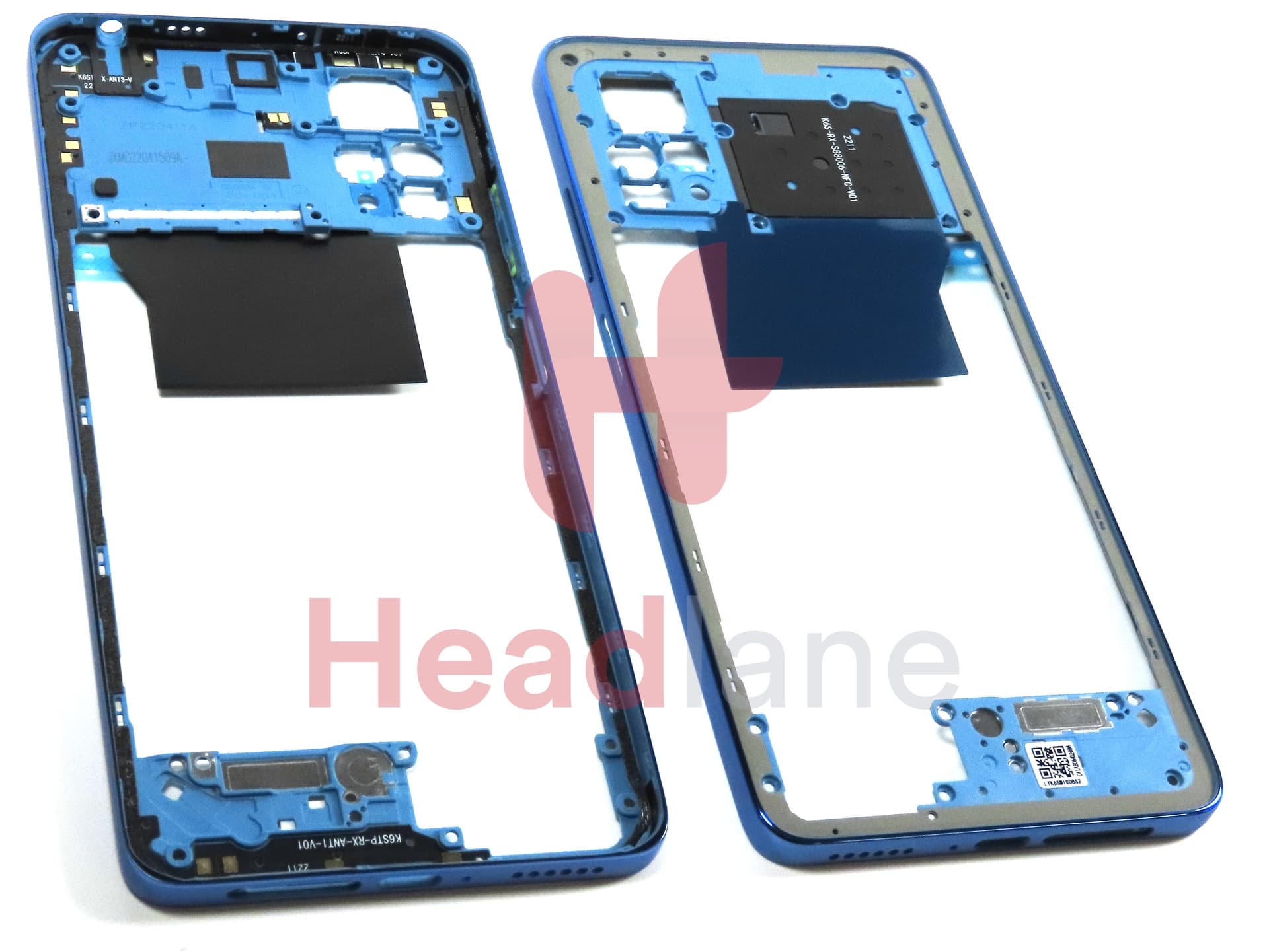 Xiaomi Redmi Note 11 Pro 5G Middle Cover / Chassis - Blue - view 3