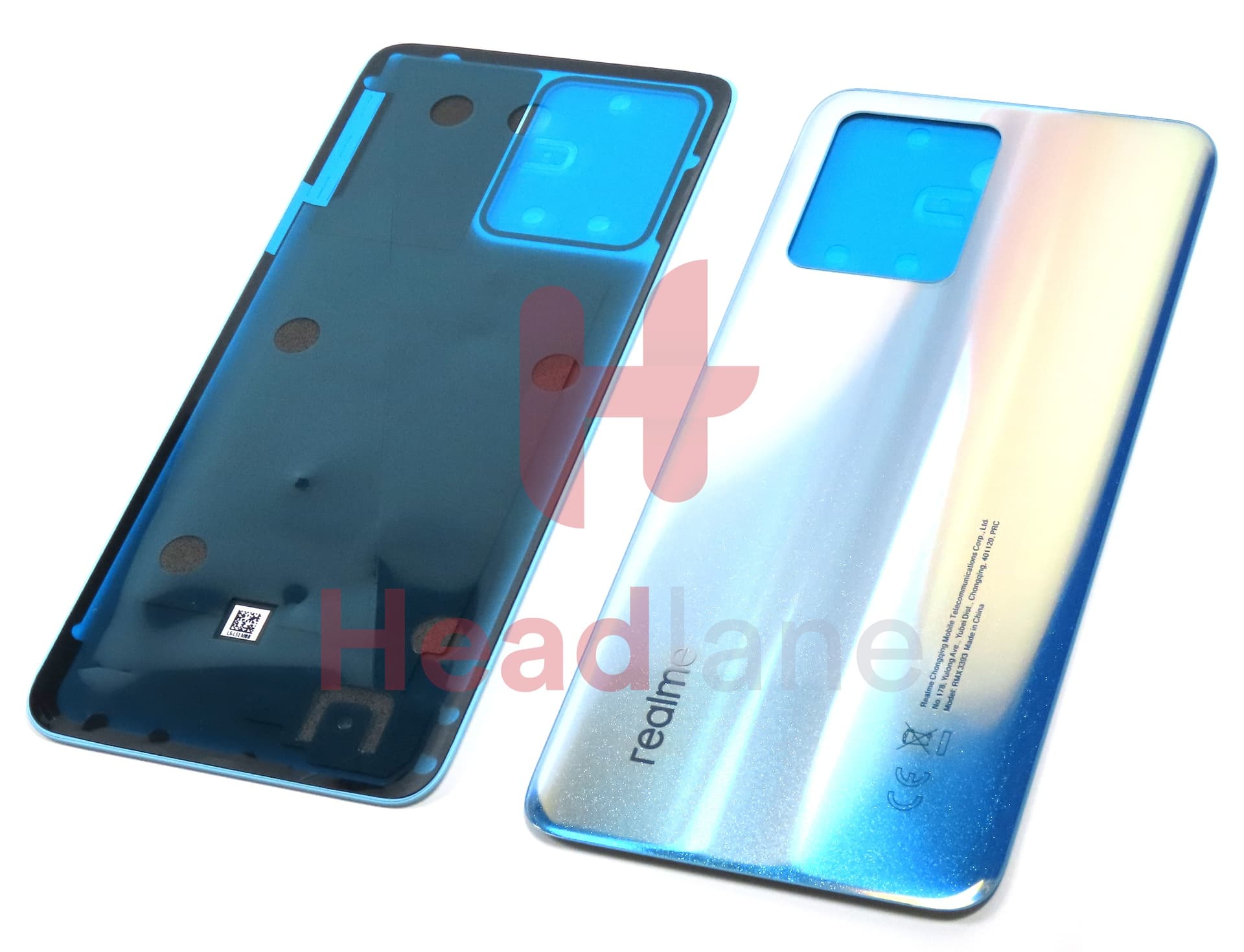 Realme RMX3451 9 Pro+ Back / Battery Cover - Silver - view 2