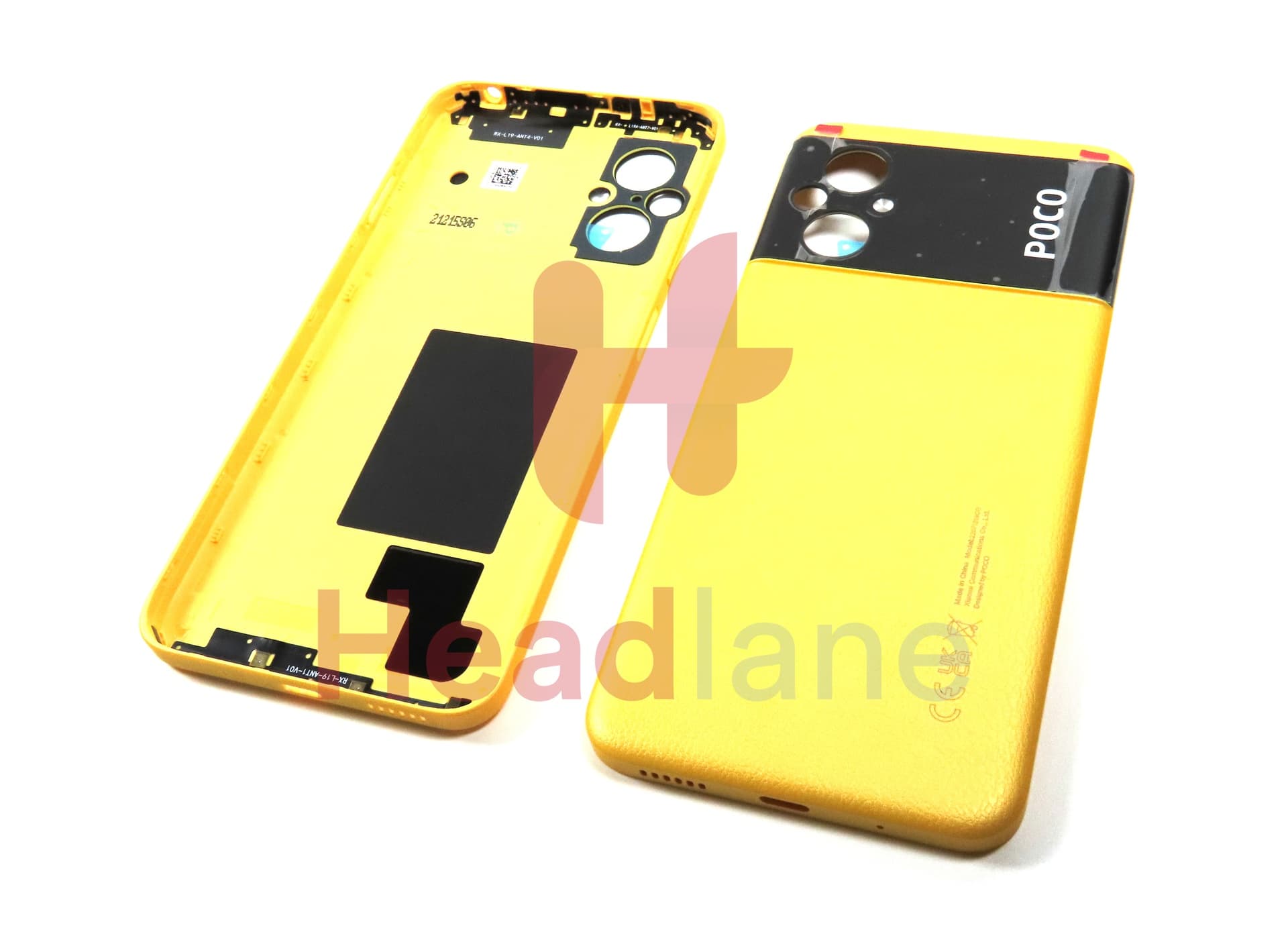 Xiaomi Poco M5 Back / Battery Cover - Yellow - view 2