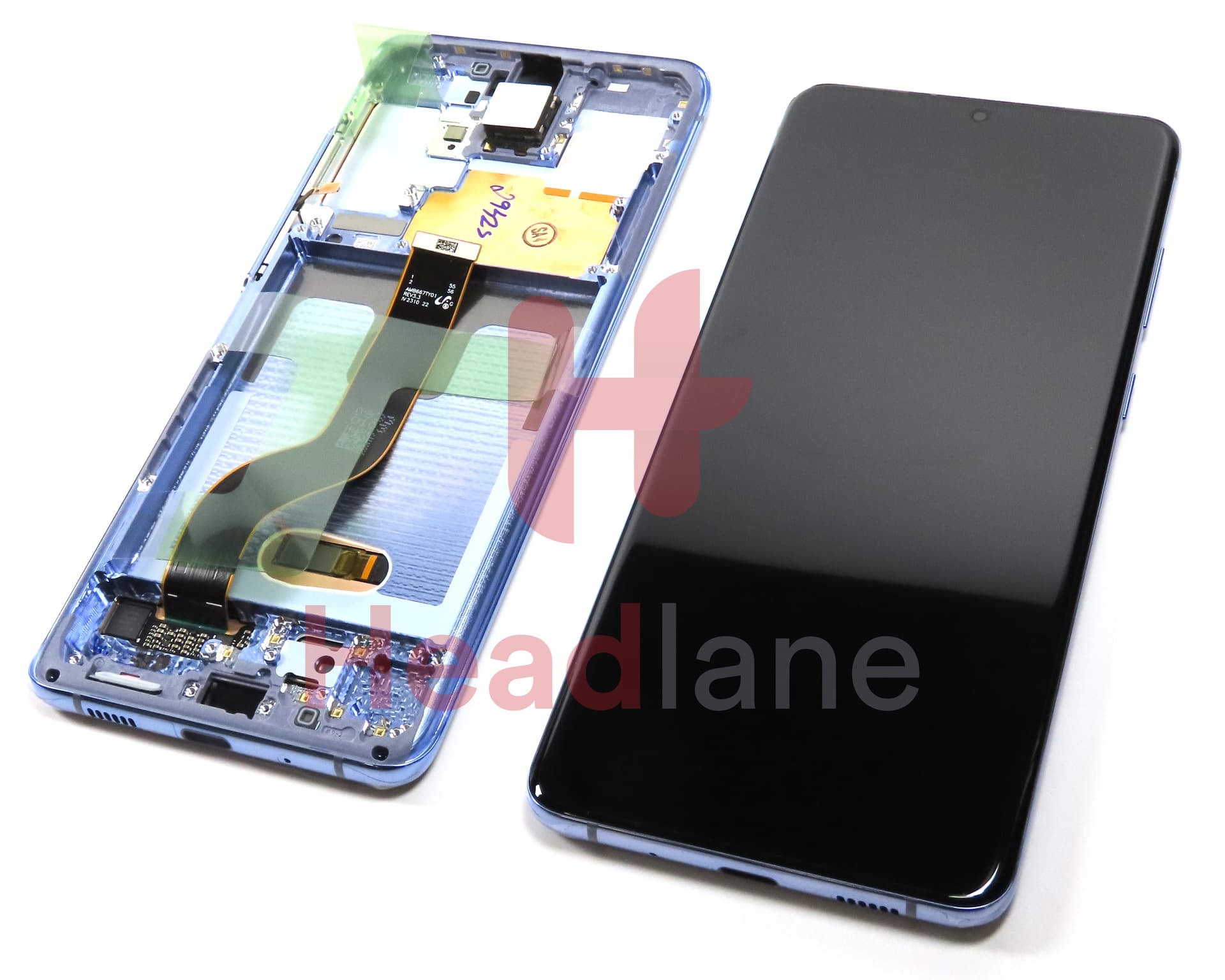 Samsung SM-G986 Galaxy S20+ / S20 Plus LCD Display / Screen + Touch - Purple (BTS Edition) (No Camera) - view 2