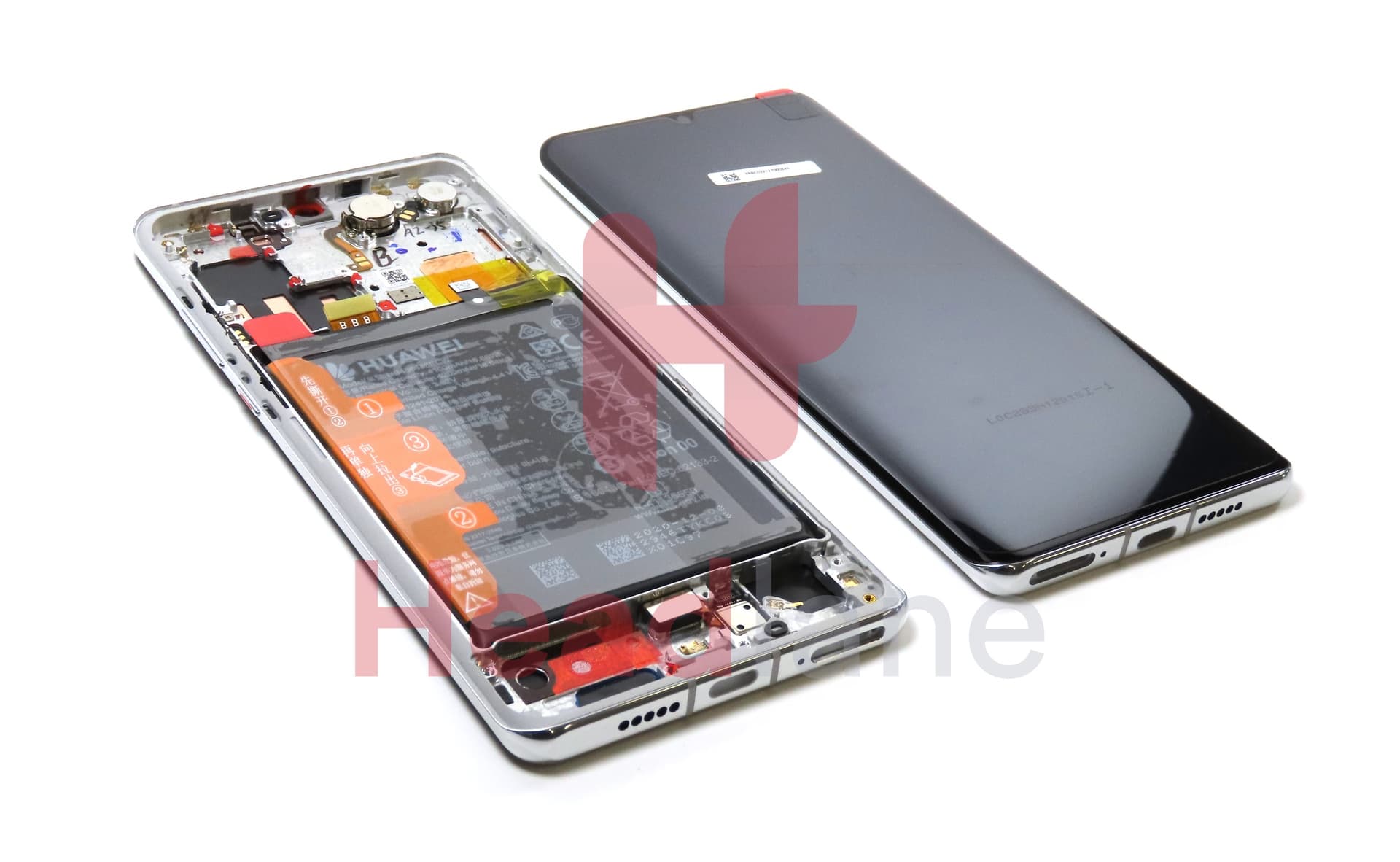 Huawei P30 Pro LCD Display / Screen + Touch + HB486486ECW Battery - Silver - view 2