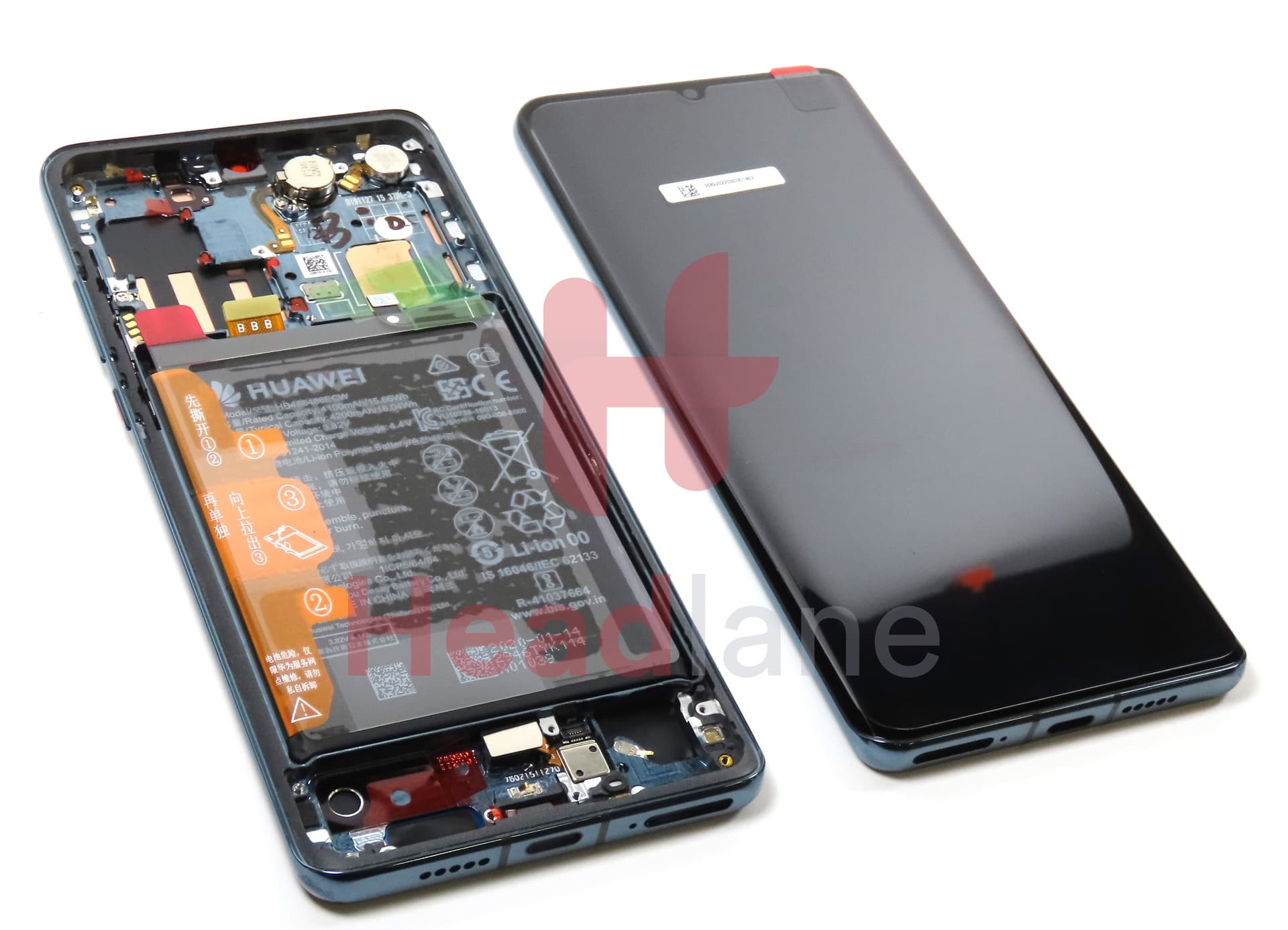 Huawei P30 Pro LCD Display / Screen + Touch + HB486486ECW Battery - Mystic Blue - view 3