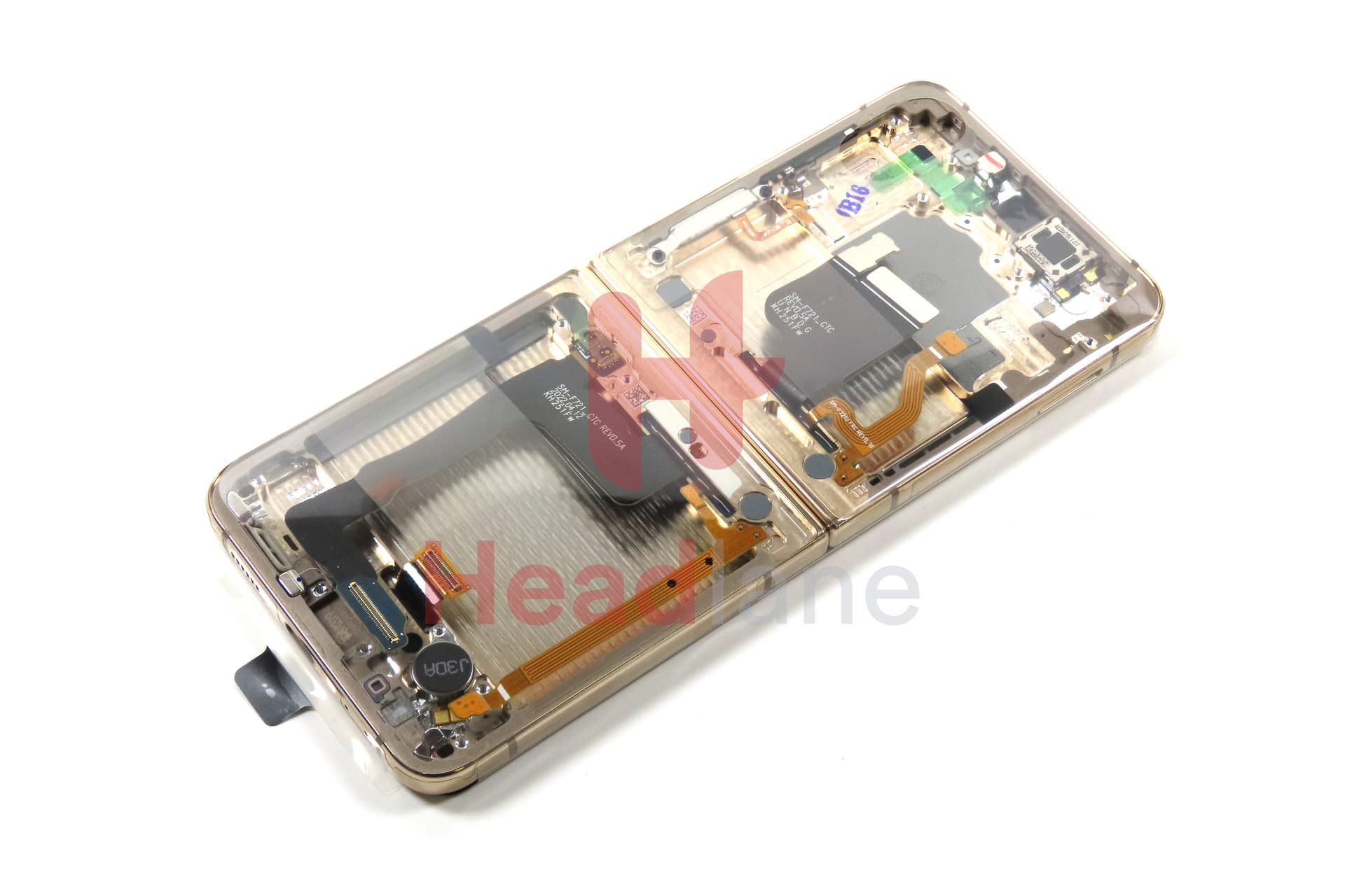 Samsung SM-F721 Galaxy Z Flip4 5G LCD Display / Screen + Touch - Gold - view 3