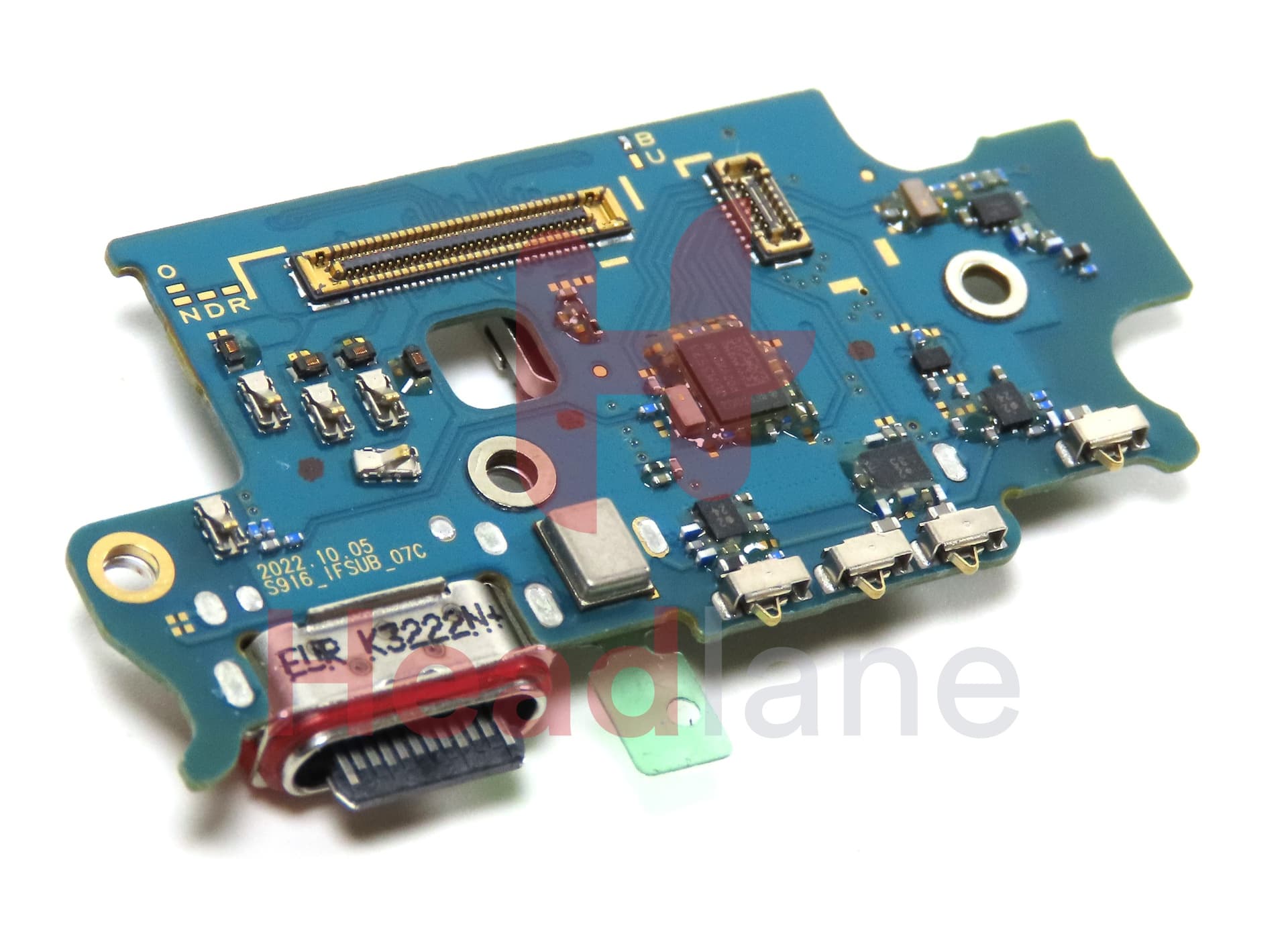 Samsung SM-S916 Galaxy S23+ / Plus Charging Port + SIM Card Reader Flex - view 2