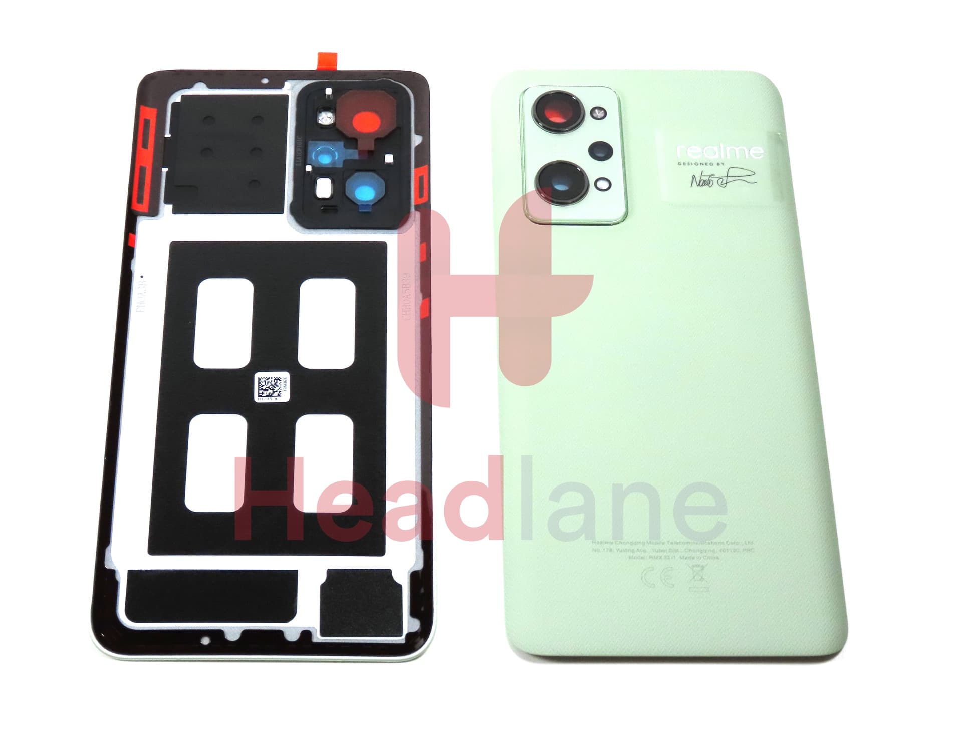 Realme RMX3310 GT2 Back / Battery Cover - Green - view 2