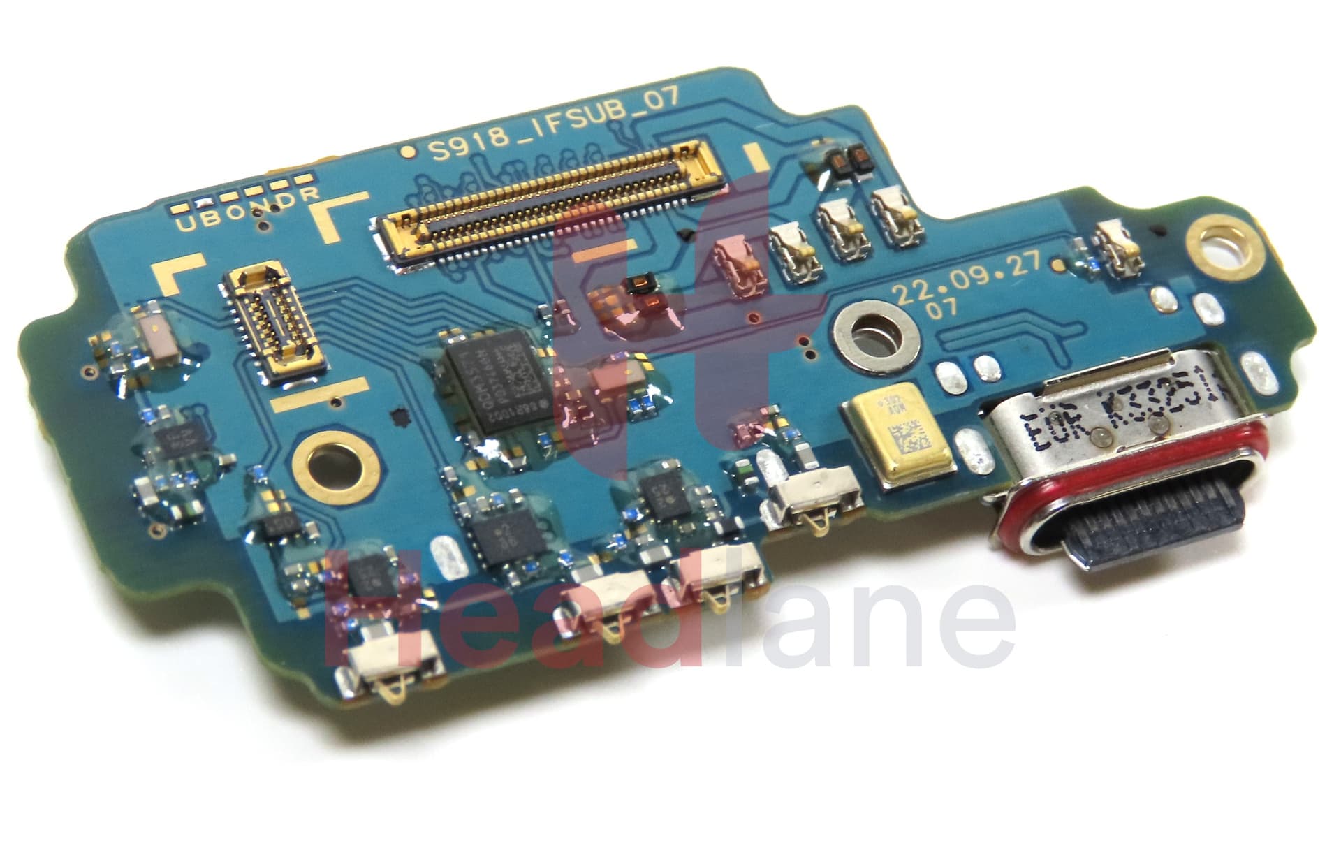 Samsung SM-S918 Galaxy S23 Ultra Charging Port + SIM Card Reader Flex - view 3