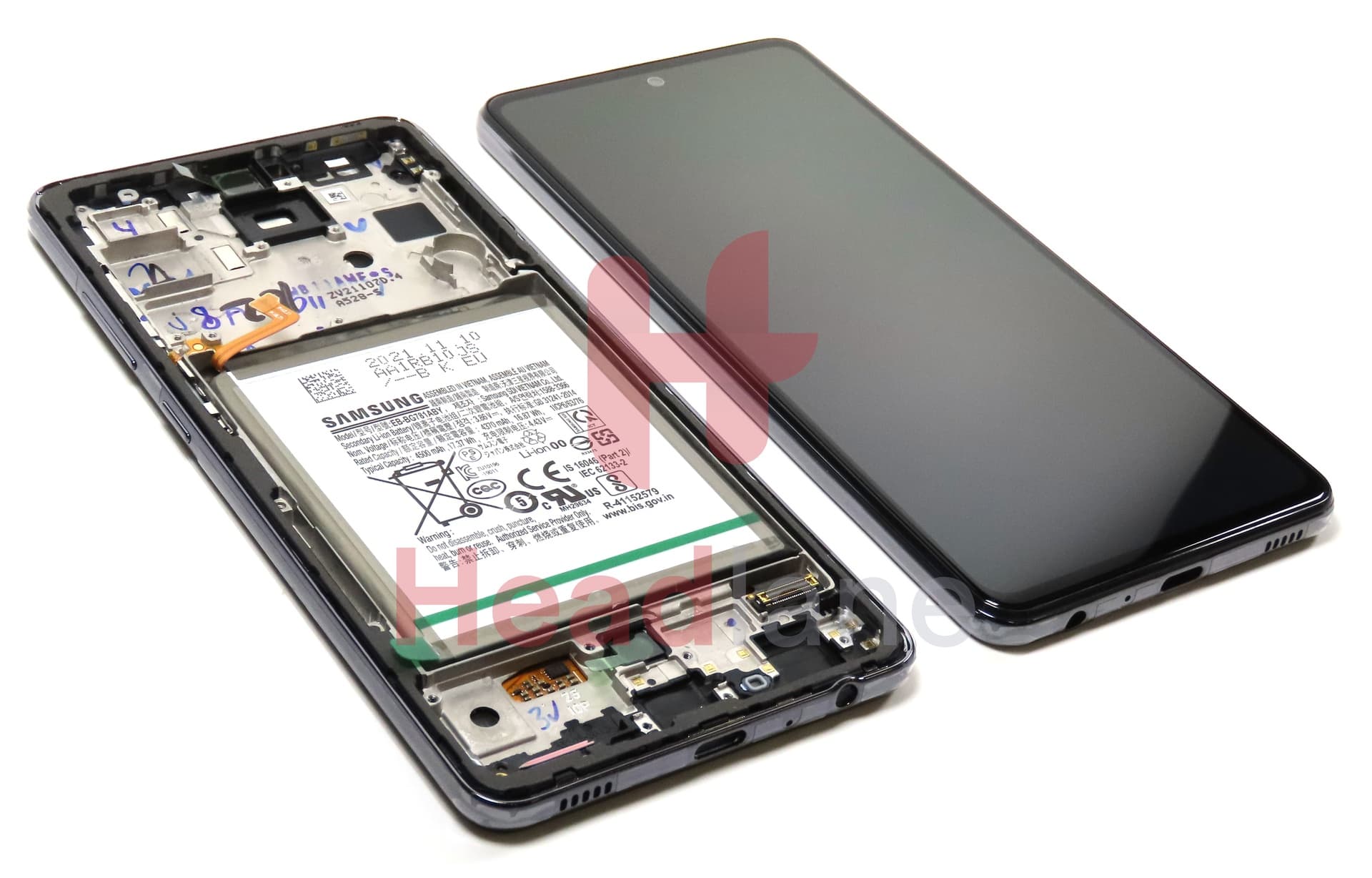 Samsung SM-A528 Galaxy A52s 5G LCD Display / Screen + Touch + Battery - Black - view 3