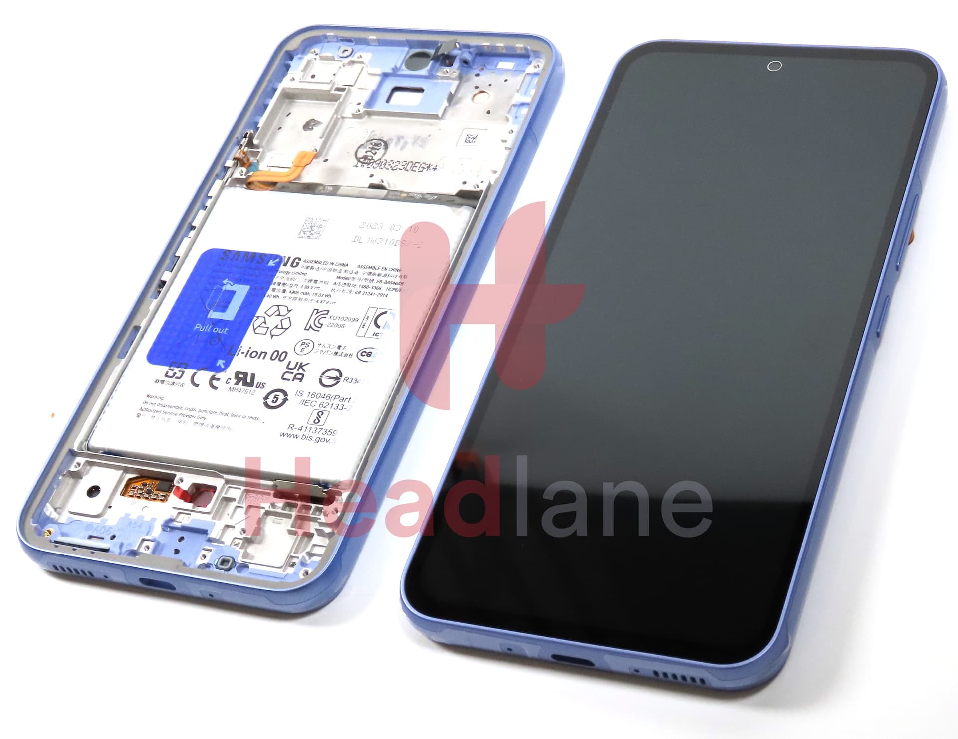 Samsung SM-A546 Galaxy A54 5G LCD Display / Screen + Touch + Battery - Lavender - view 2