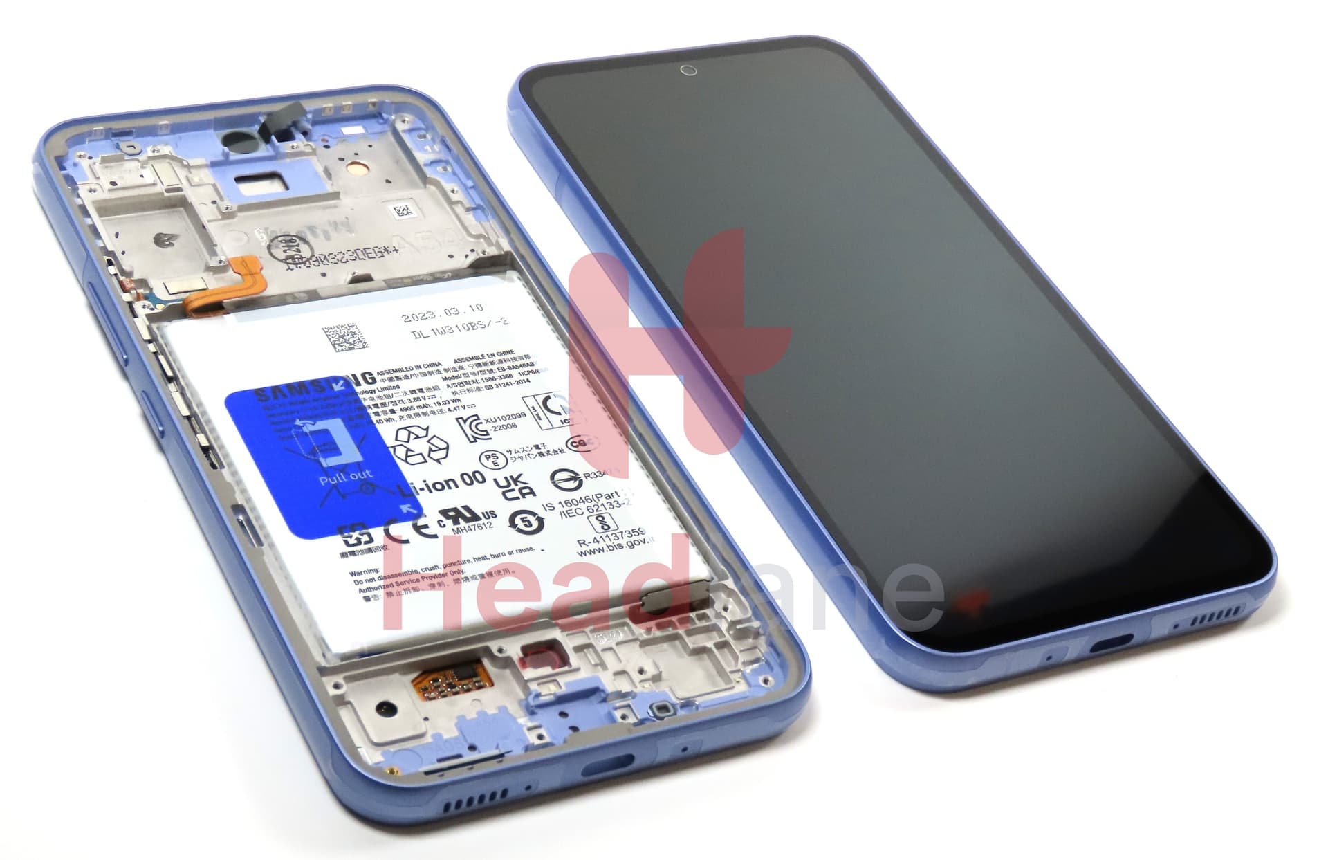 Samsung SM-A546 Galaxy A54 5G LCD Display / Screen + Touch + Battery - Lavender - view 3