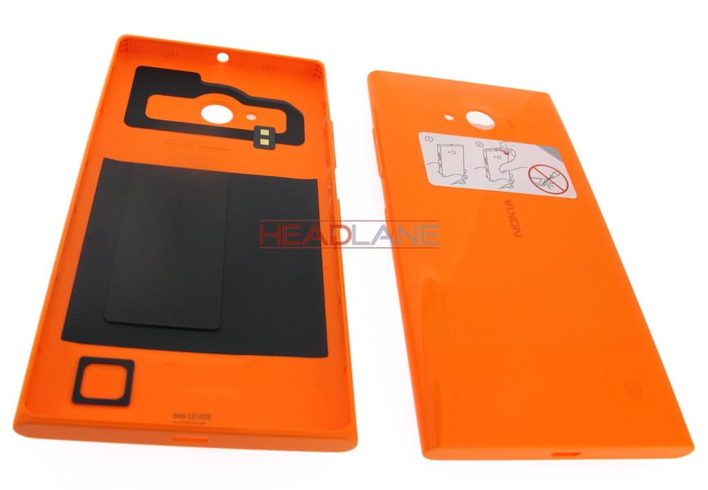 Nokia Lumia 735 Battery Cover - Bright Orange - view 2