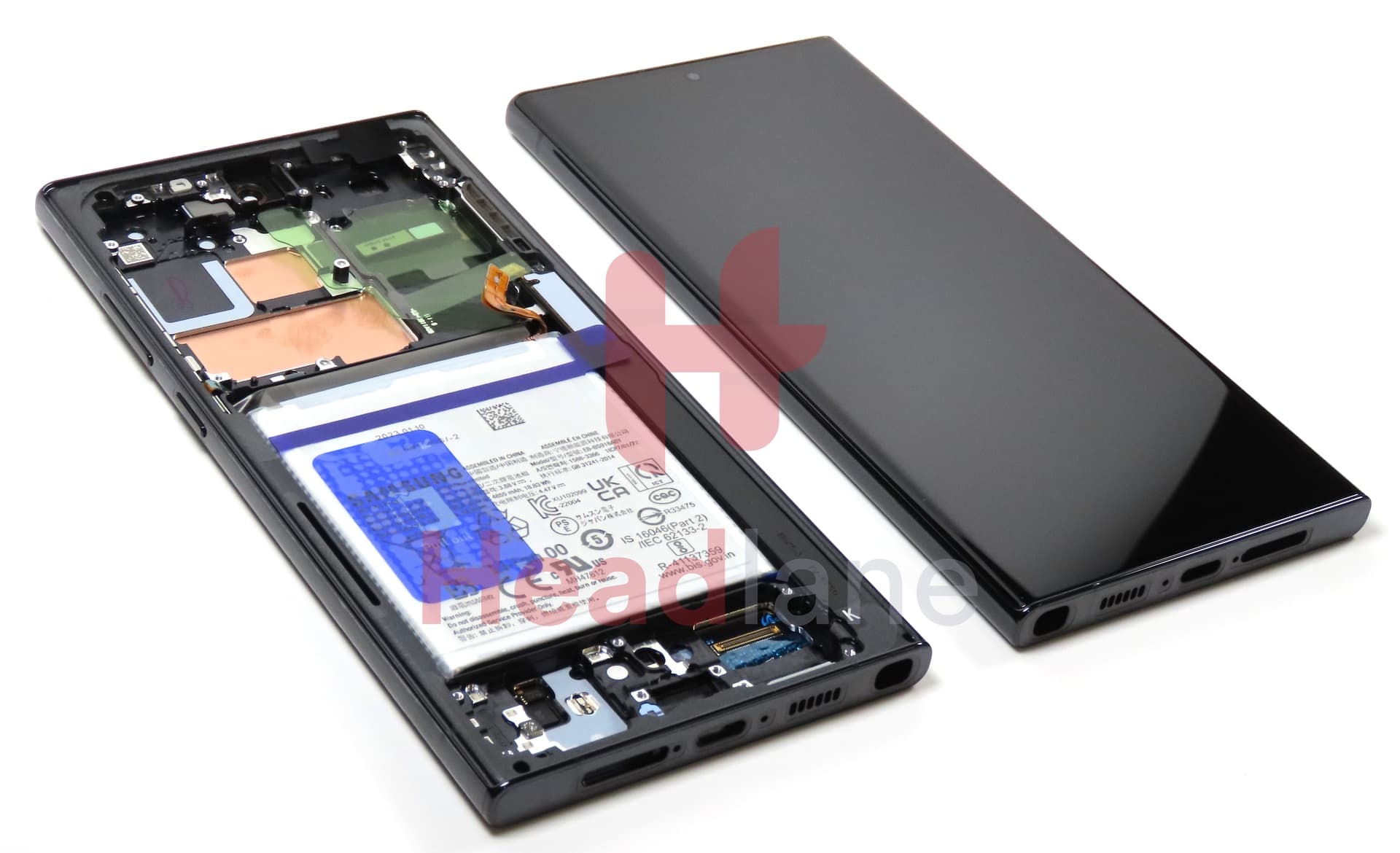 Samsung SM-S918 Galaxy S23 Ultra LCD Display / Screen + Touch + Battery - Black - view 3