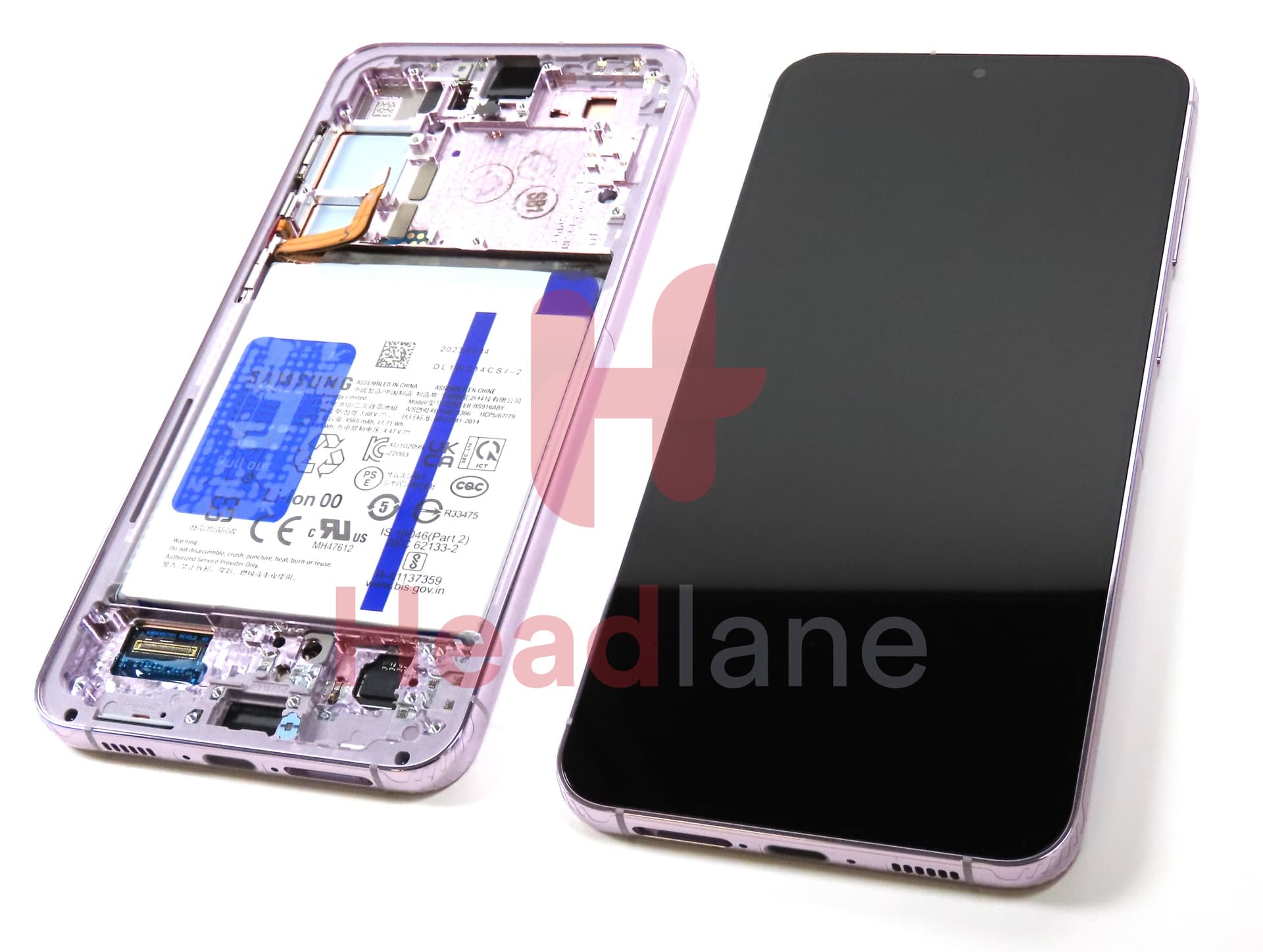 Samsung SM-S916 Galaxy S23+ / Plus LCD Display / Screen + Touch + Battery - Lavender - view 3