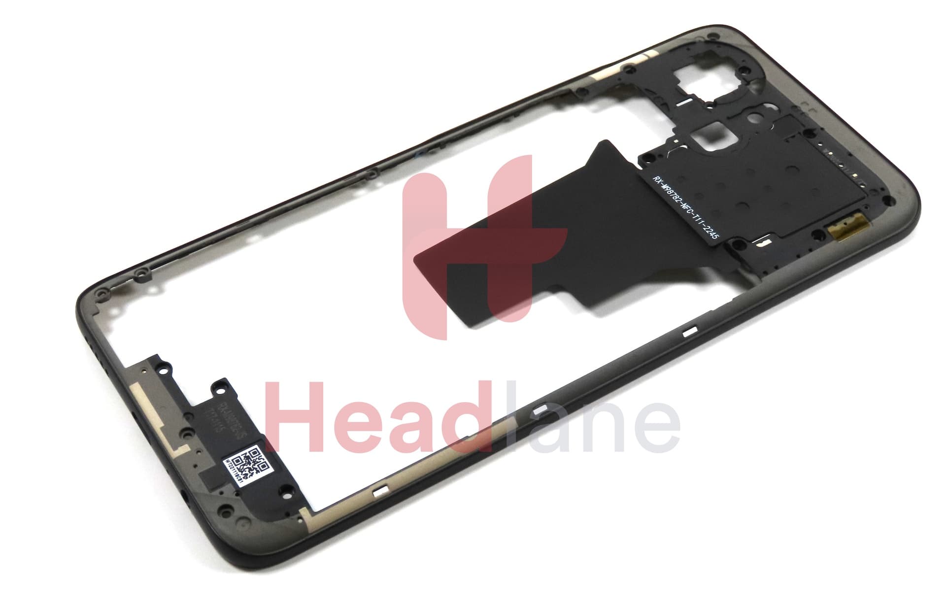 Honor X7a Middle Cover / Chassis + NFC Antenna - Black - view 2