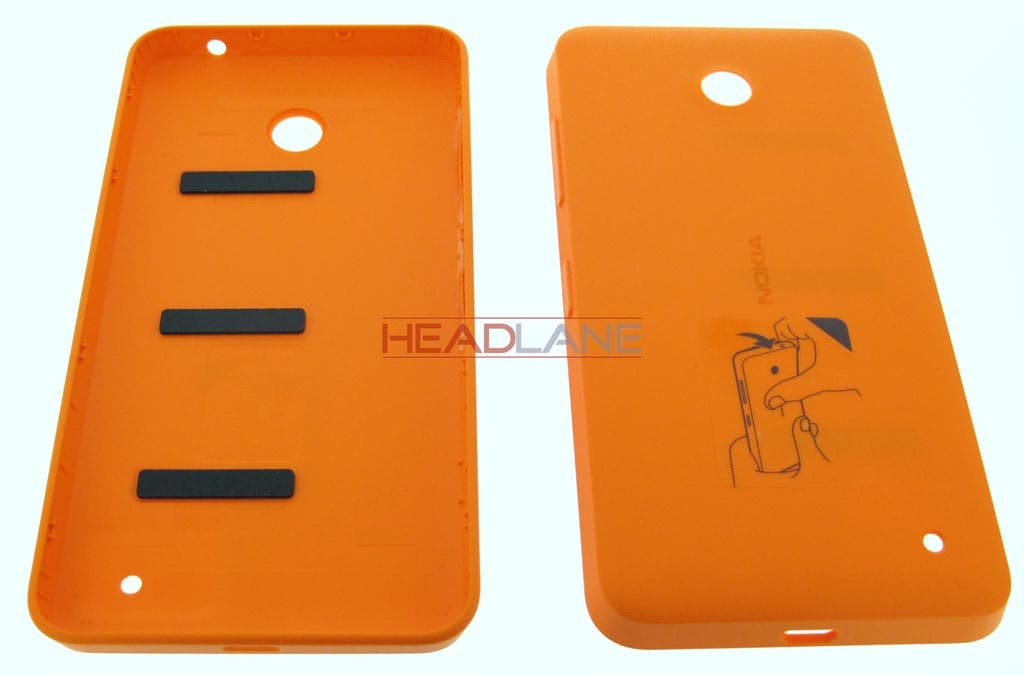 Microsoft Lumia 630 Battery Cover - Orange - view 2