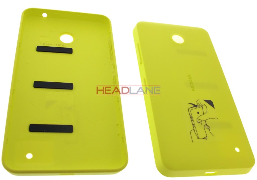 Nokia Lumia 630 Battery Cover - Yellow - view 2