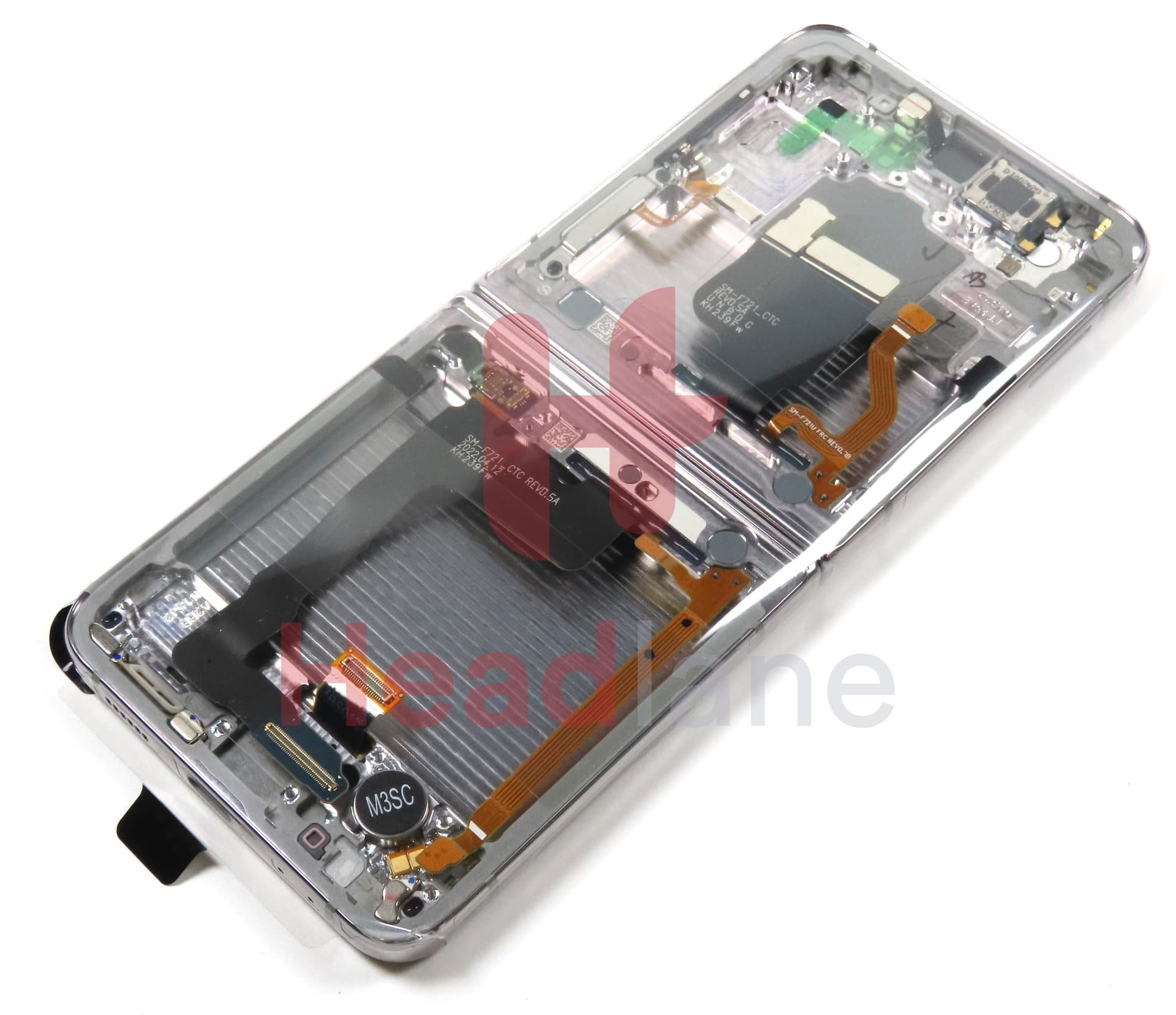 Samsung SM-F721 Galaxy Z Flip4 5G LCD Display / Screen + Touch - Silver - view 2