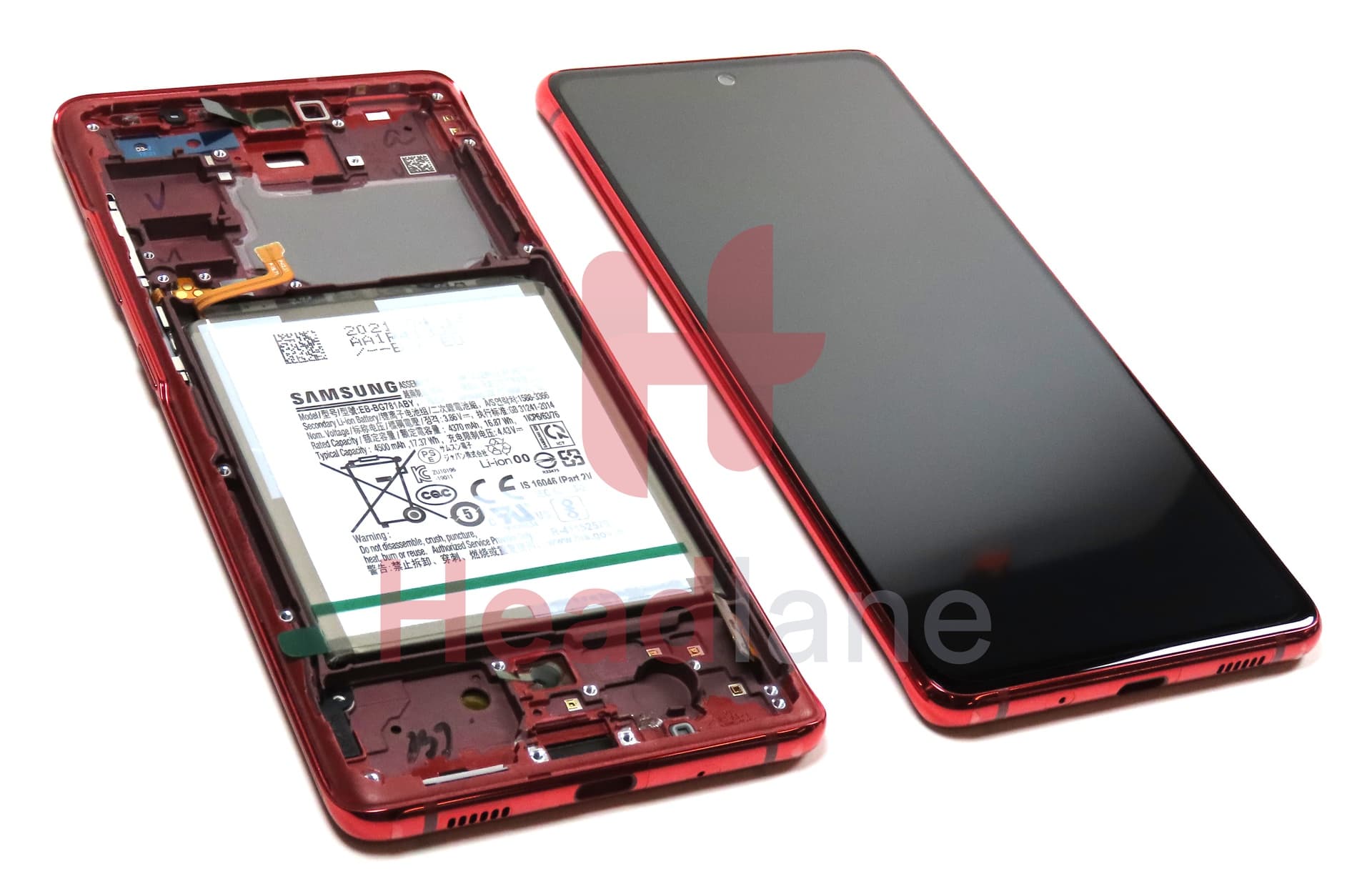 Samsung SM-G780 Galaxy S20 FE 4G LCD Display / Screen + Touch + Battery - Cloud Red - view 2
