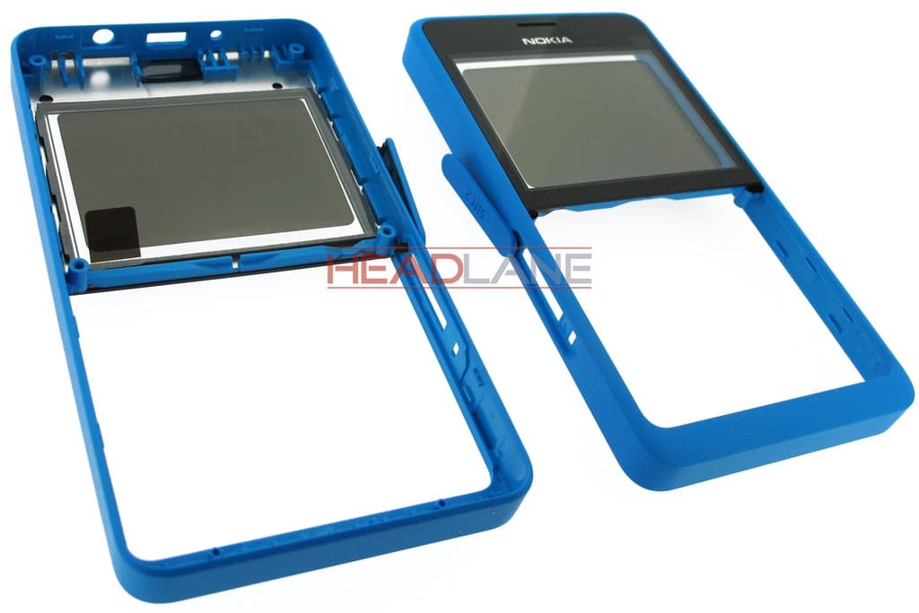 Nokia Asha 210 Front Cover (Dual SIM) - Cyan - view 2