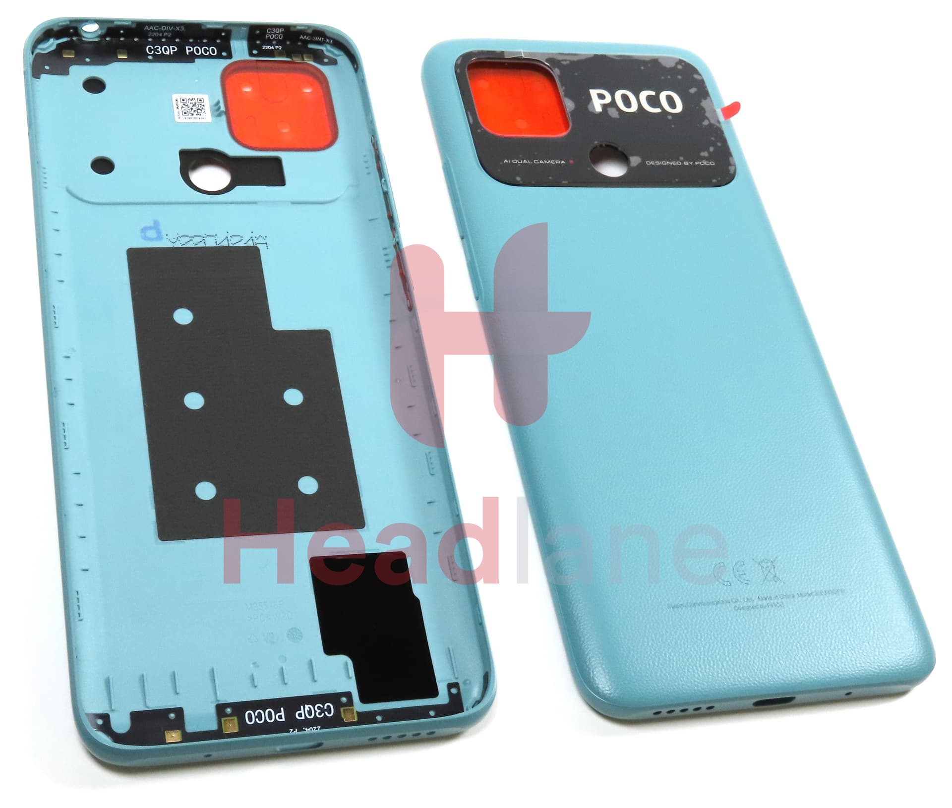 Xiaomi Poco C40 Back / Battery Cover - Green - view 2