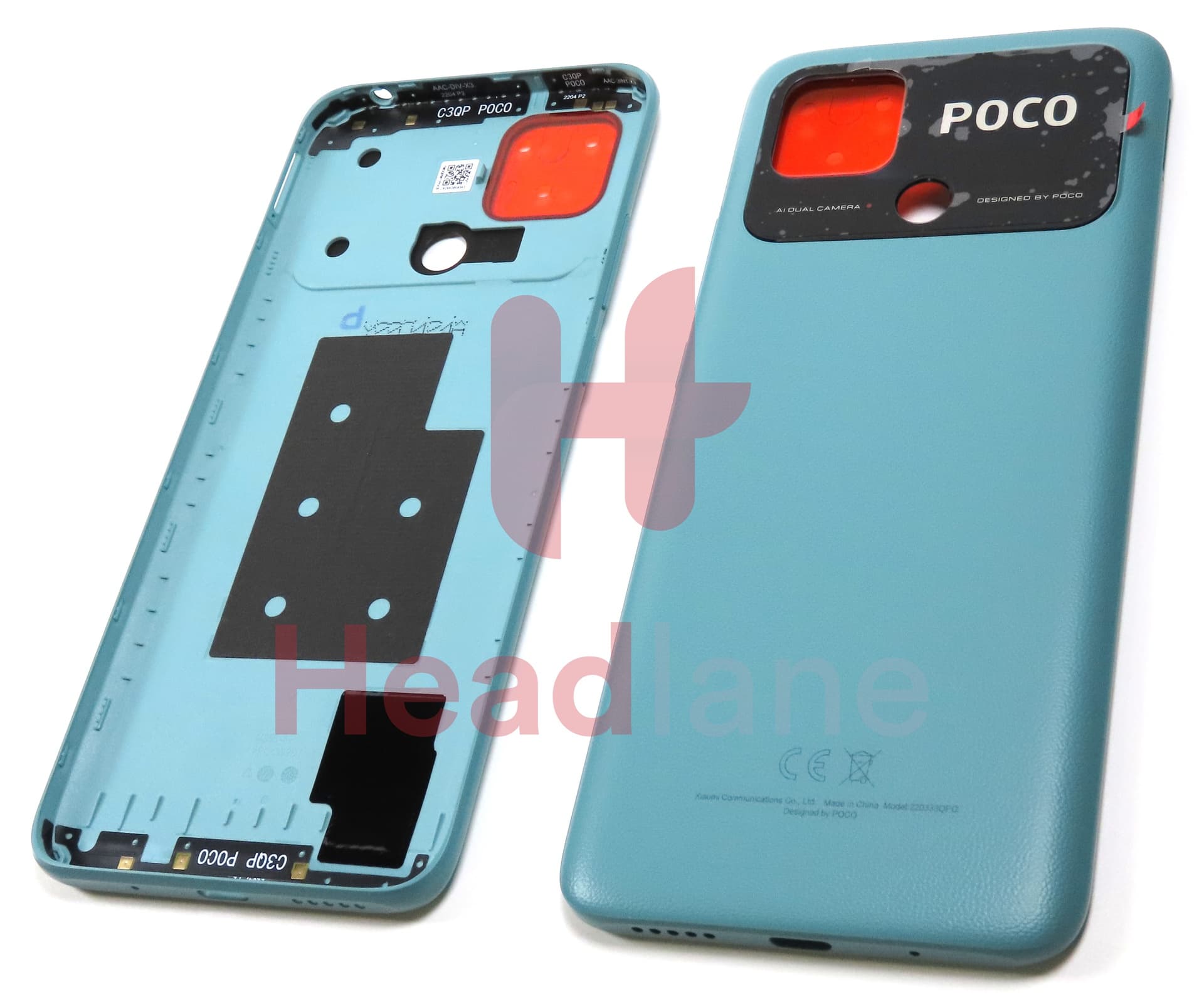 Xiaomi Poco C40 Back / Battery Cover - Green - view 3