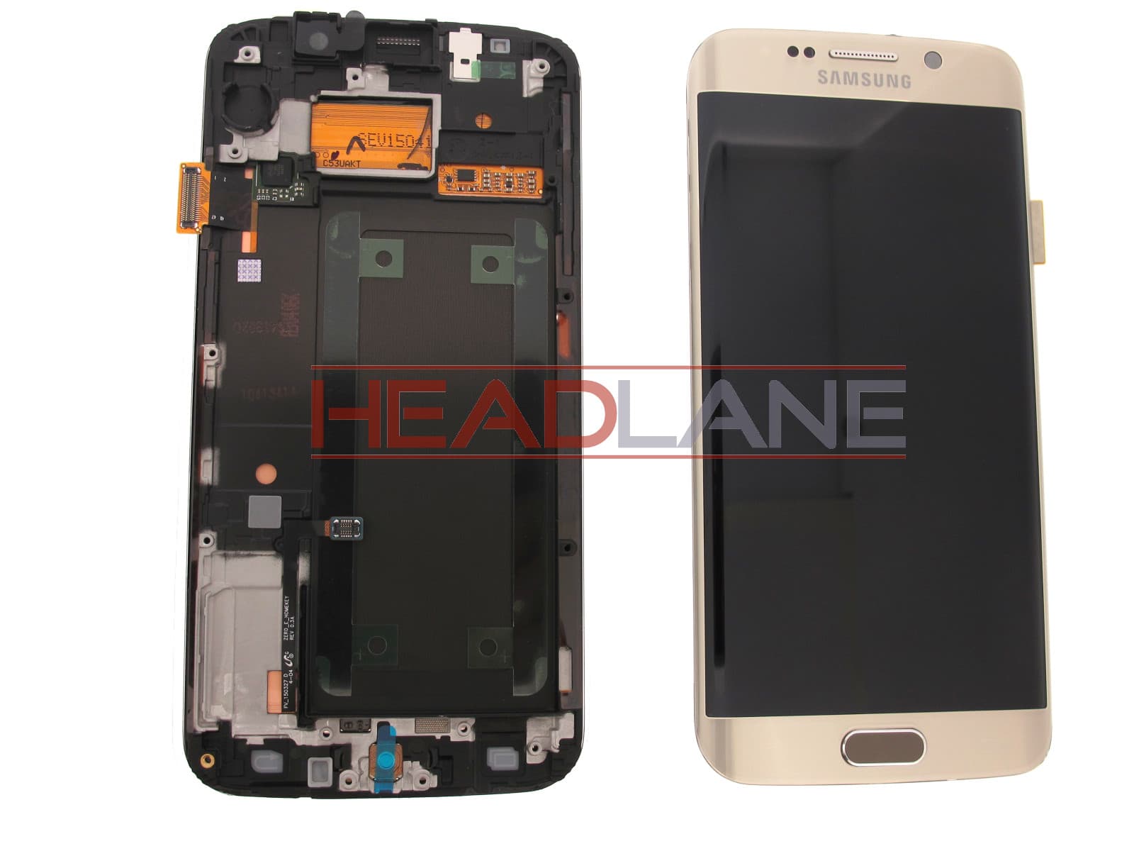 Samsung SM-G925F Galaxy S6 Edge LCD Display / Screen + Touch - Gold - view 2