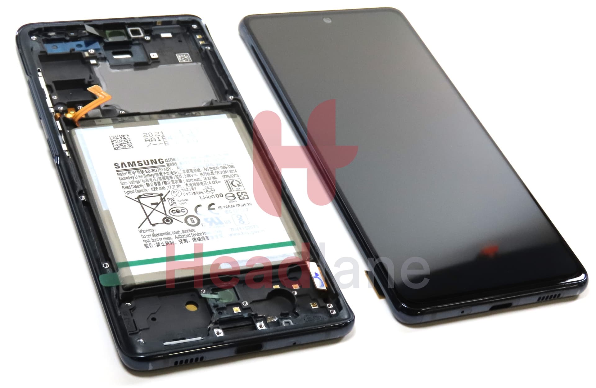 Samsung SM-G780 Galaxy S20 FE 4G LCD Display / Screen + Touch + Battery - Cloud Navy - view 2