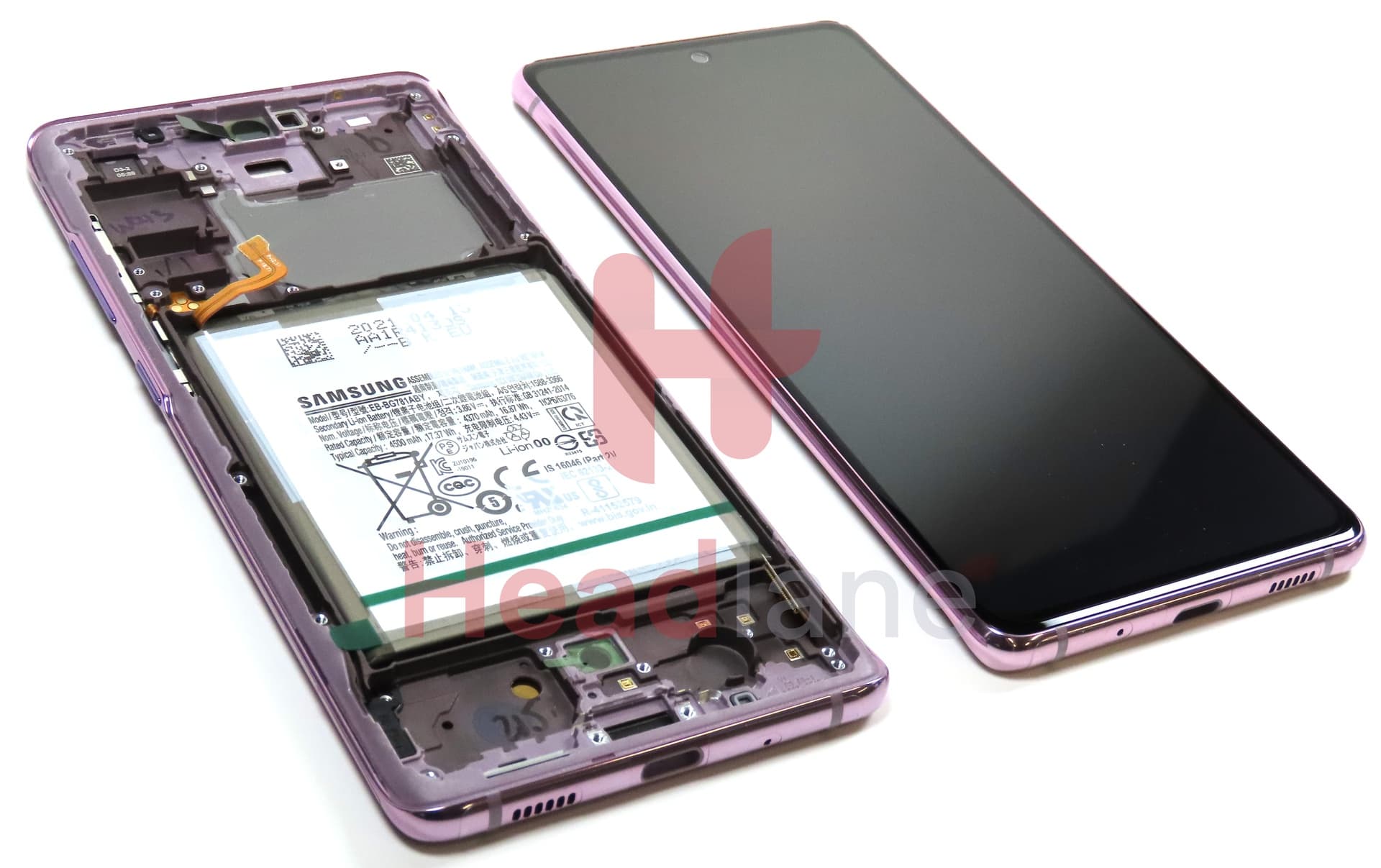 Samsung SM-G780 Galaxy S20 FE 4G LCD Display / Screen + Touch + Battery - Cloud Lavender - view 2