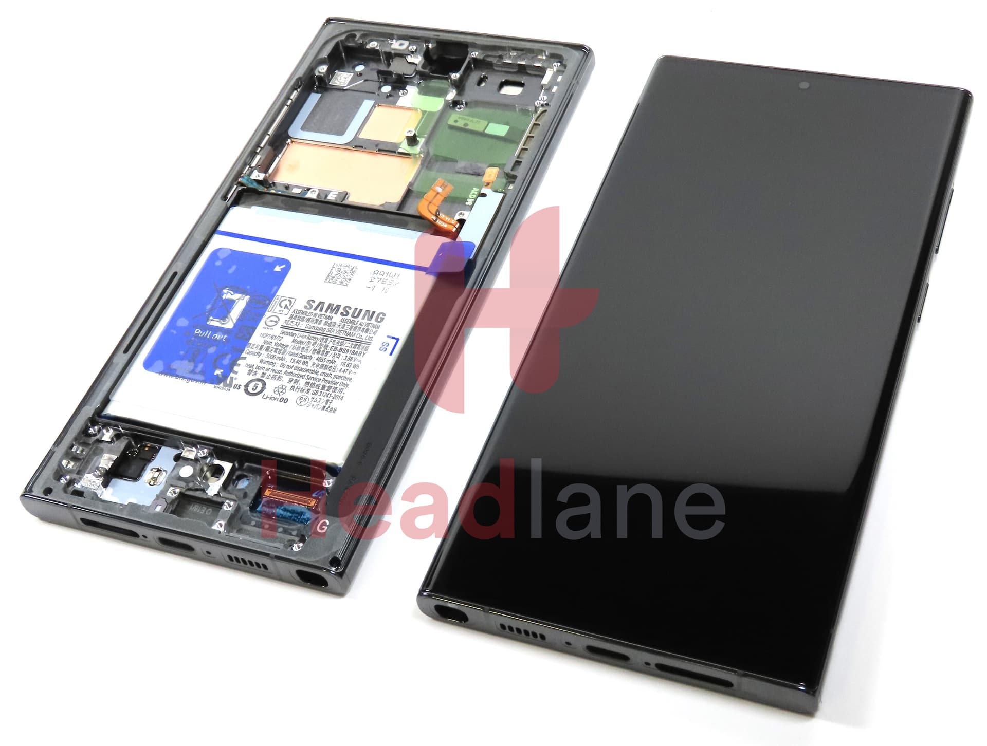 Samsung SM-S918 Galaxy S23 Ultra LCD Display / Screen + Touch + Battery - Green - view 3