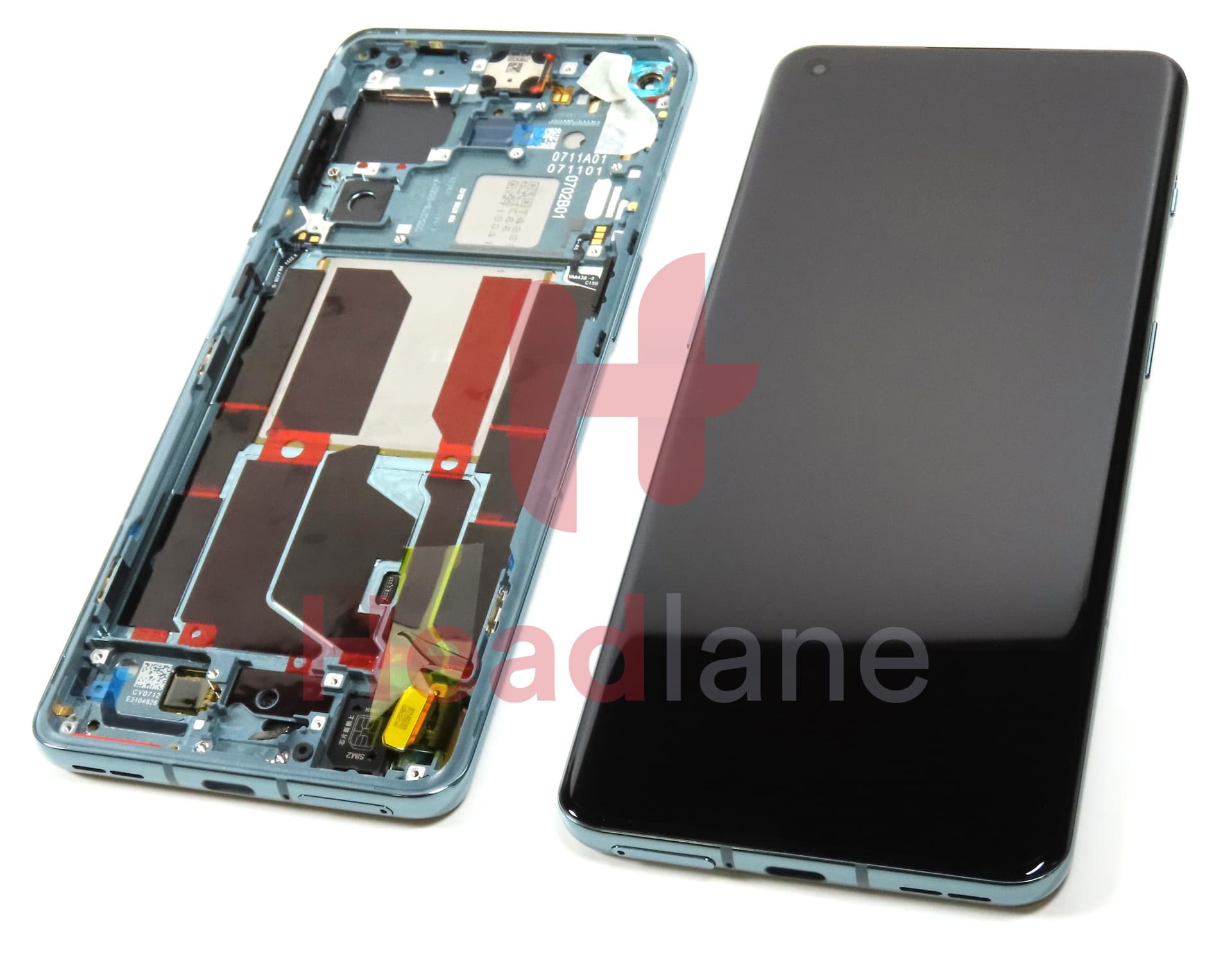 OnePlus 10 Pro LCD Display / Screen + Touch - Green - view 2