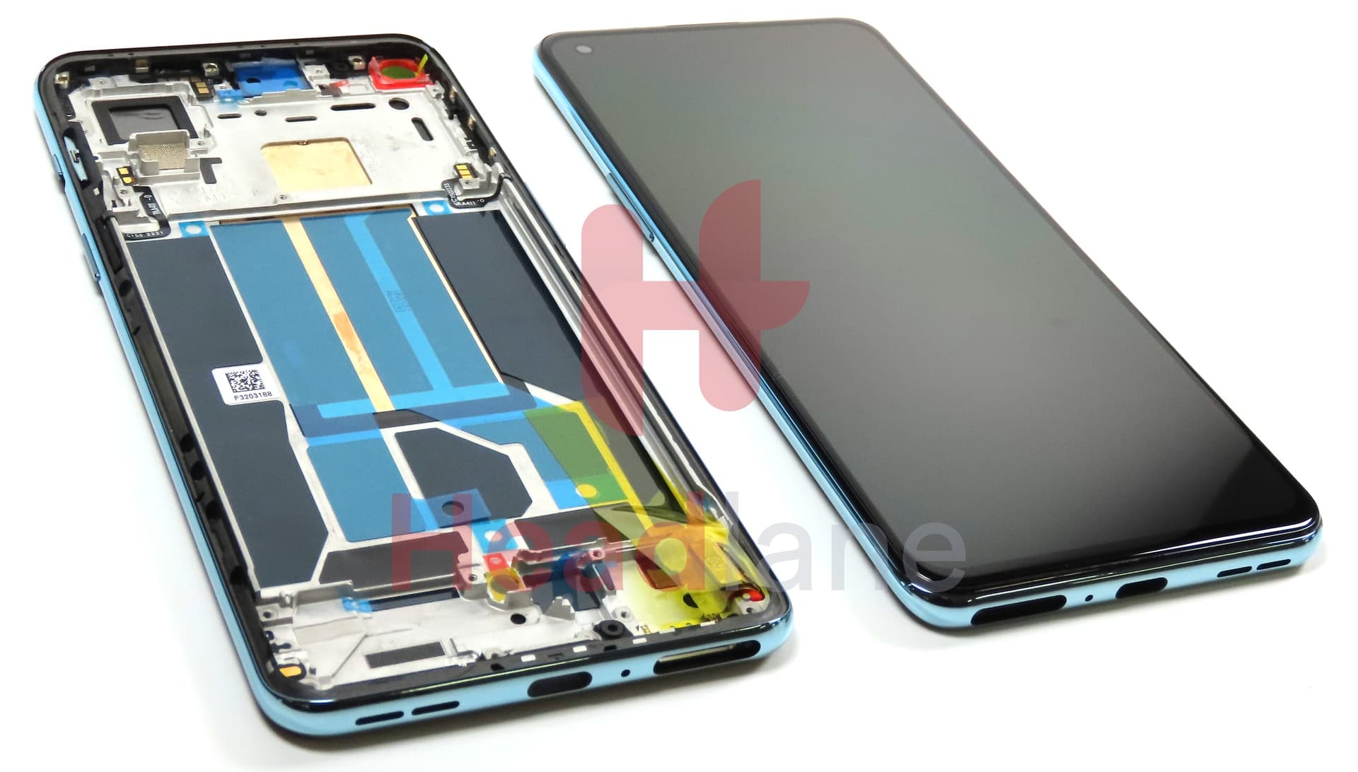 OnePlus Nord 2 5G LCD Display / Screen + Touch - Blue - view 2