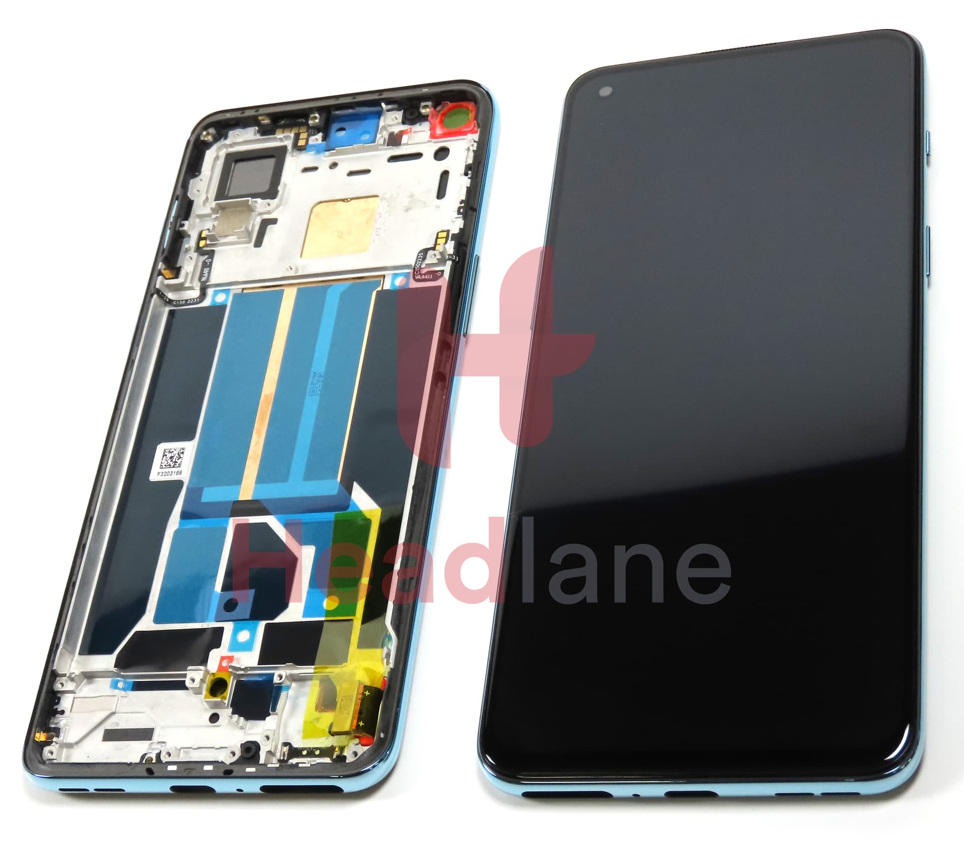 OnePlus Nord 2 5G LCD Display / Screen + Touch - Blue - view 3