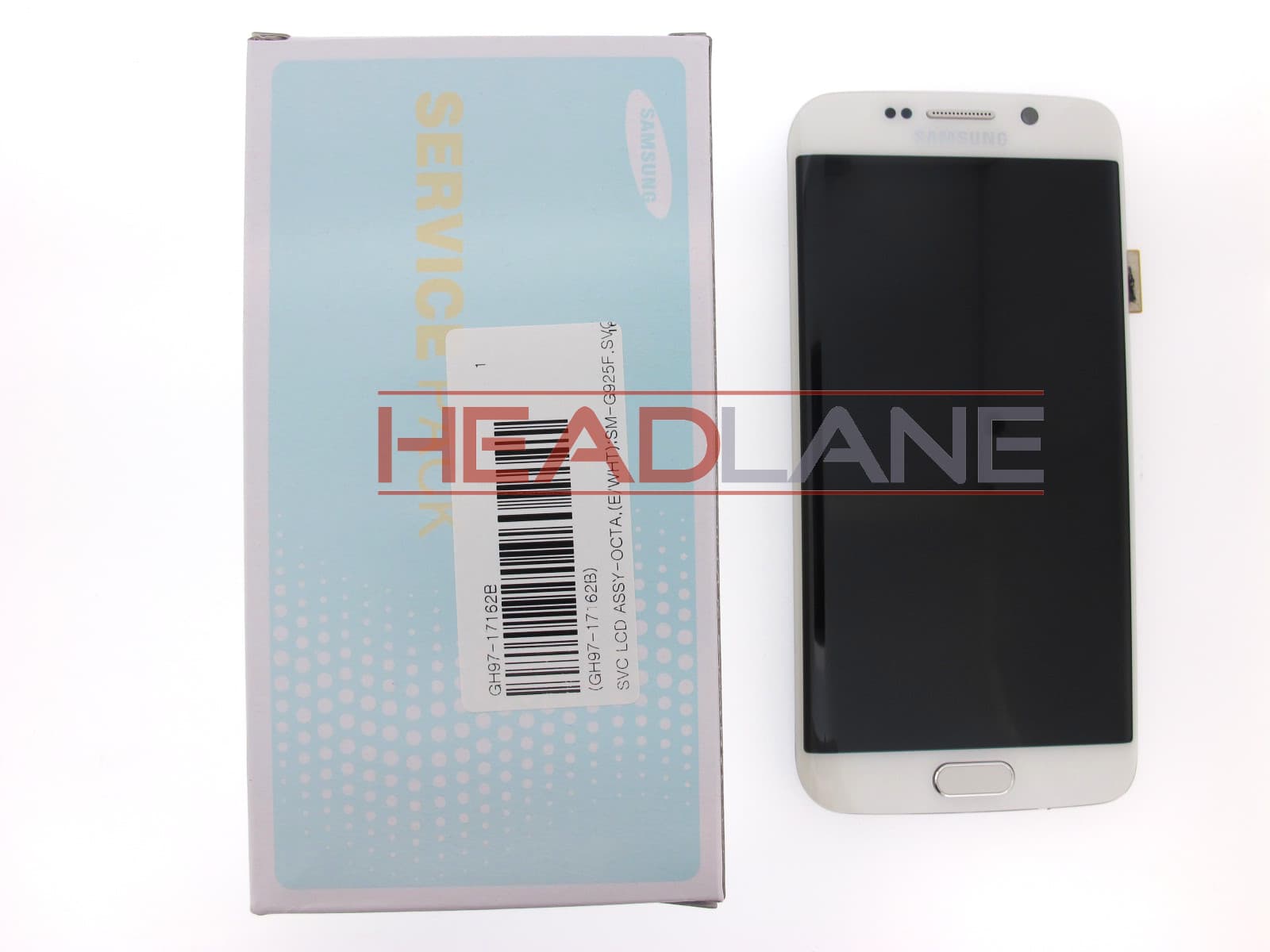 Samsung SM-G925F Galaxy S6 Edge LCD Display / Screen + Touch - White - view 2