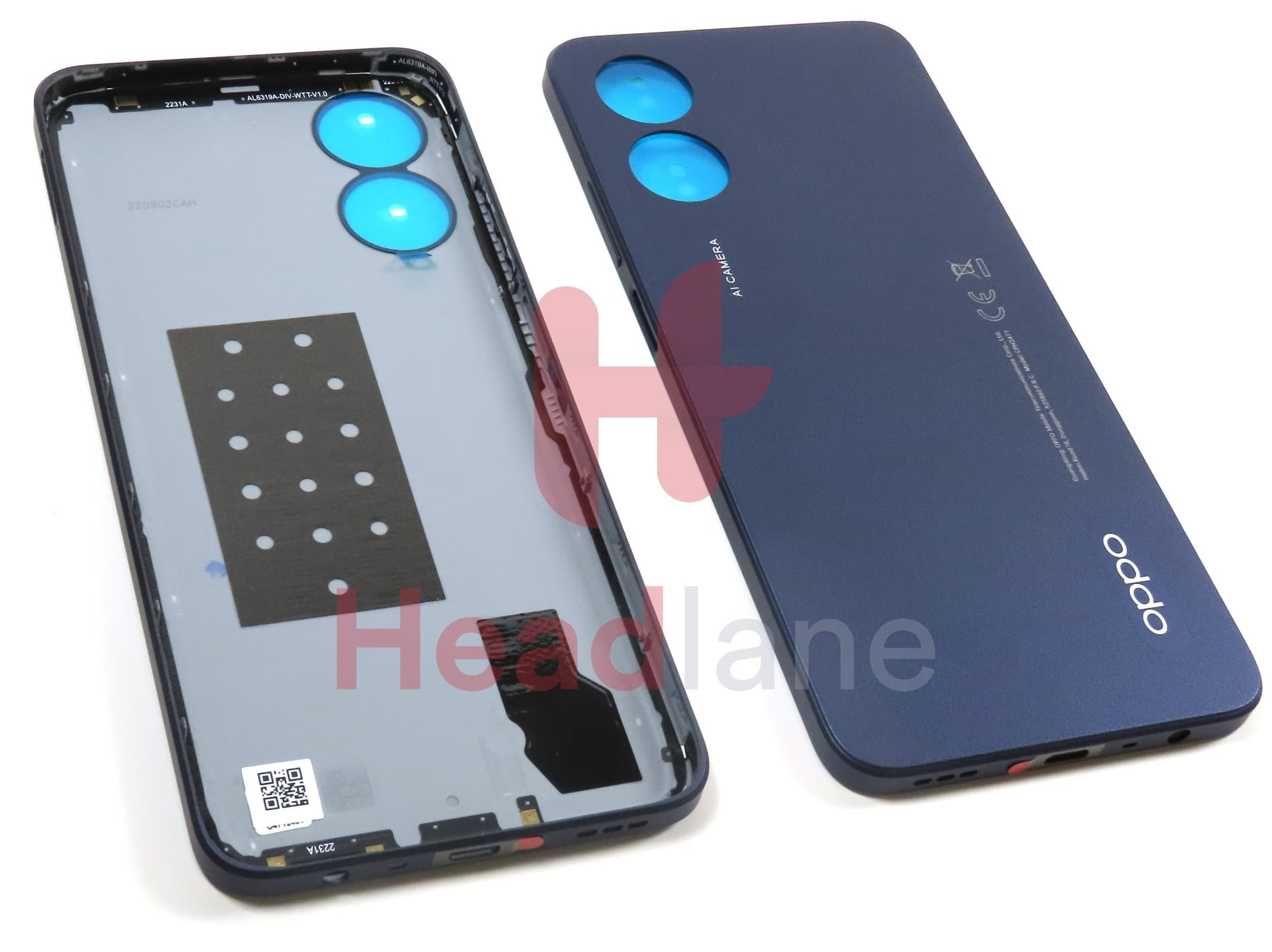 Oppo CPH2477 A17 Back / Battery Cover - Black - view 2