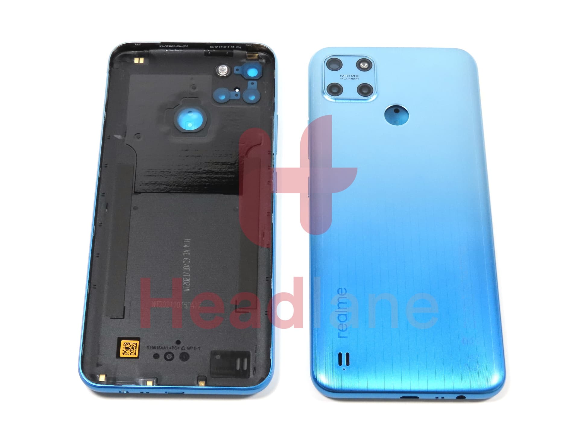 Realme RMX3265 RMX3268 RMX3269 C25Y Back / Battery Cover - Blue - view 2