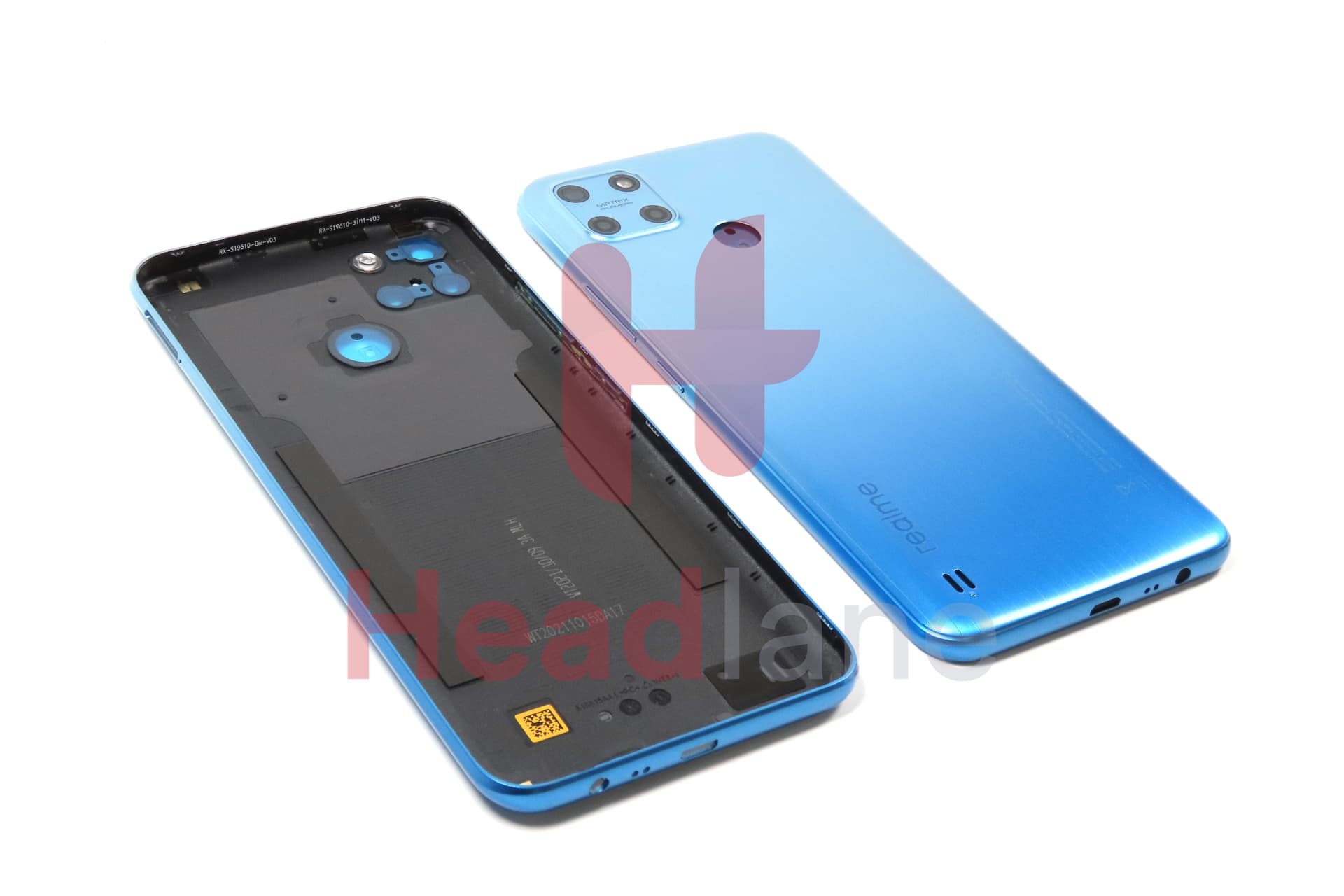 Realme RMX3265 RMX3268 RMX3269 C25Y Back / Battery Cover - Blue - view 3