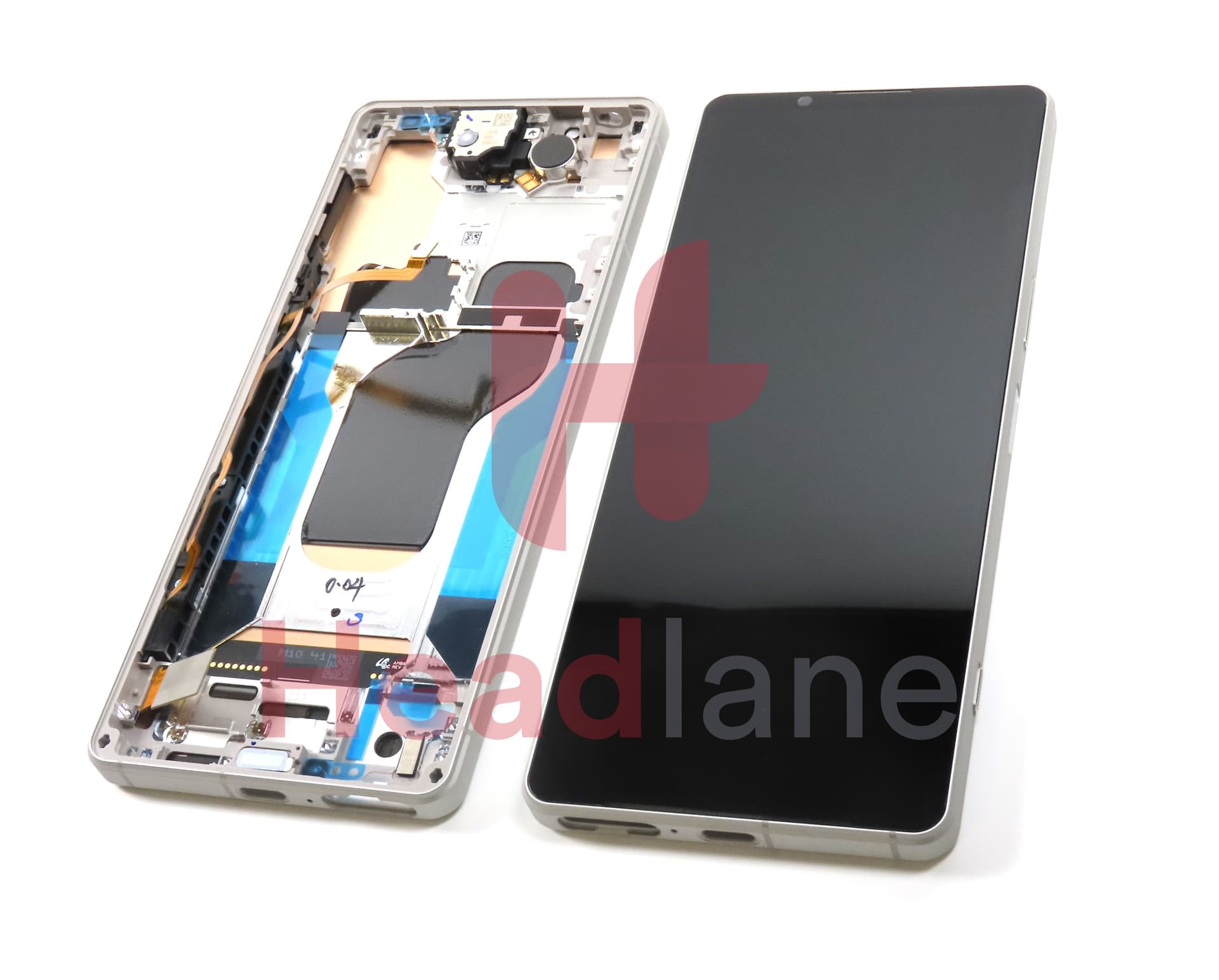 Sony XQ-DQ54 Xperia 1 V LCD Display / Screen + Touch - Silver - view 2