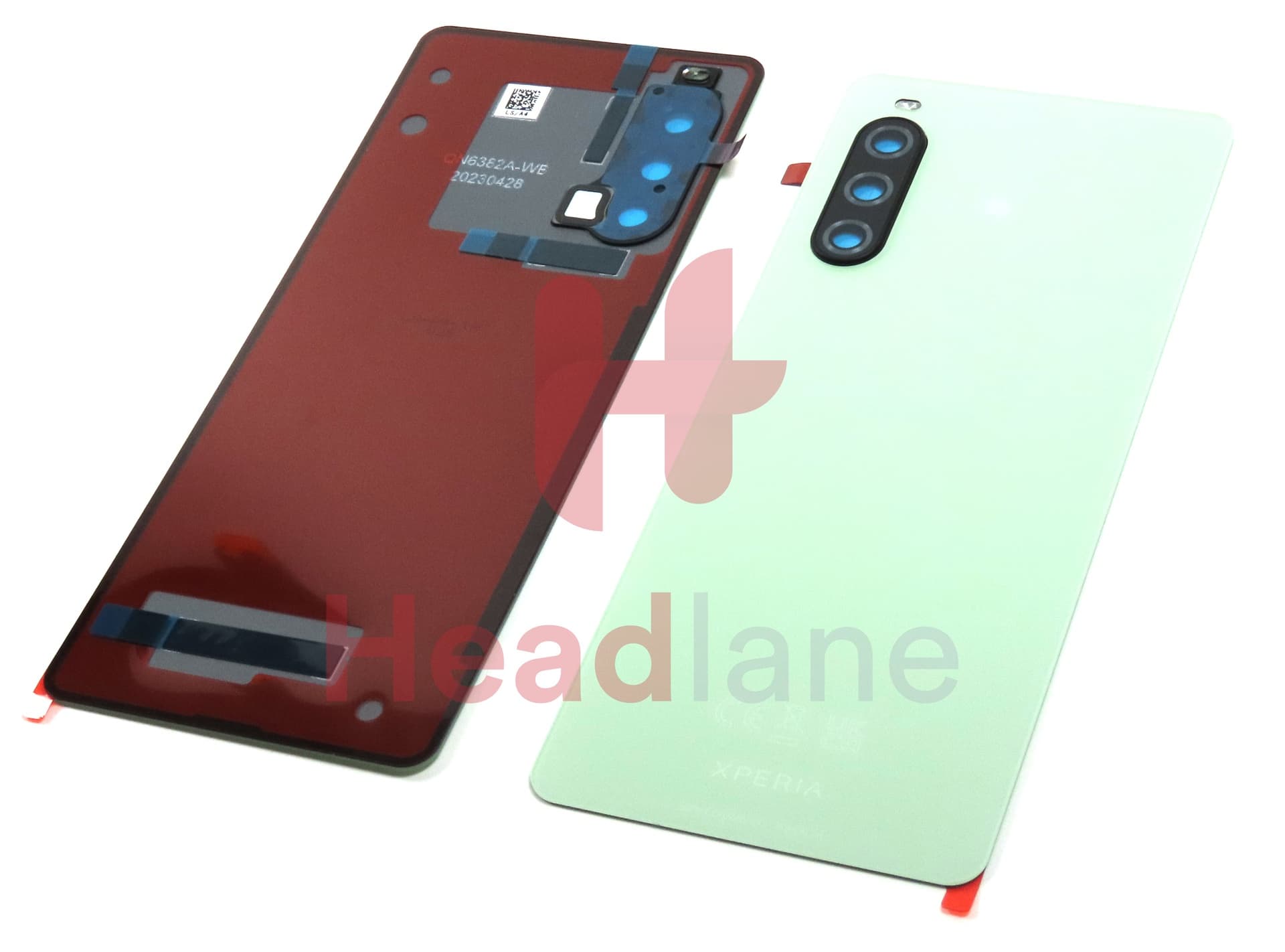 Sony XQ-DC54 Xperia 10 V Back / Battery Cover - Green - view 3