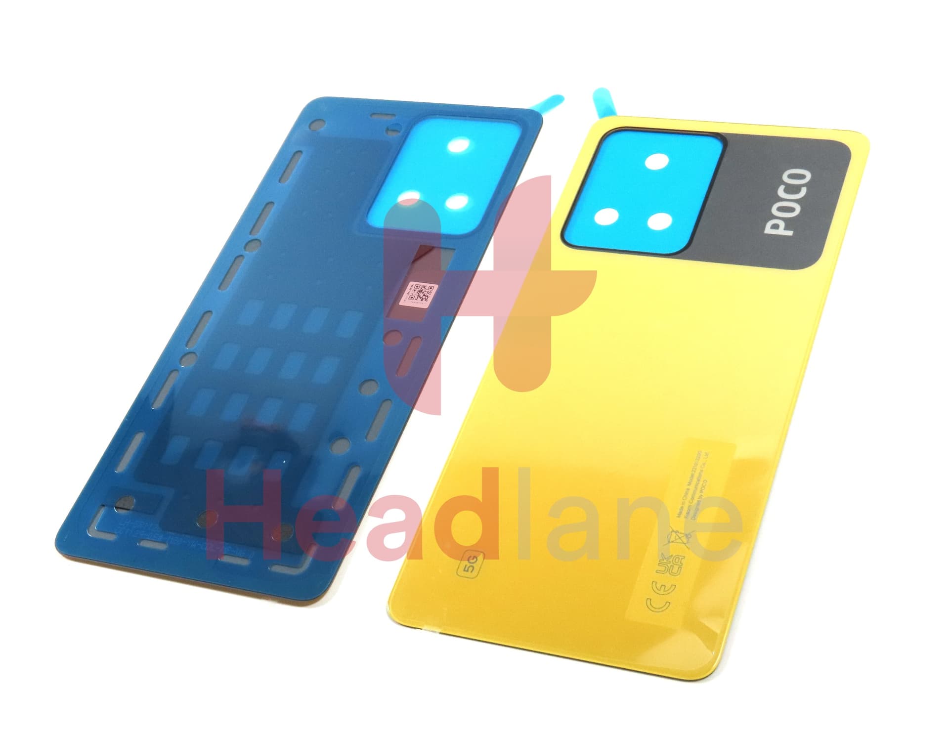 Xiaomi Poco X5 Pro 5G Back / Battery Cover - Yellow - view 2