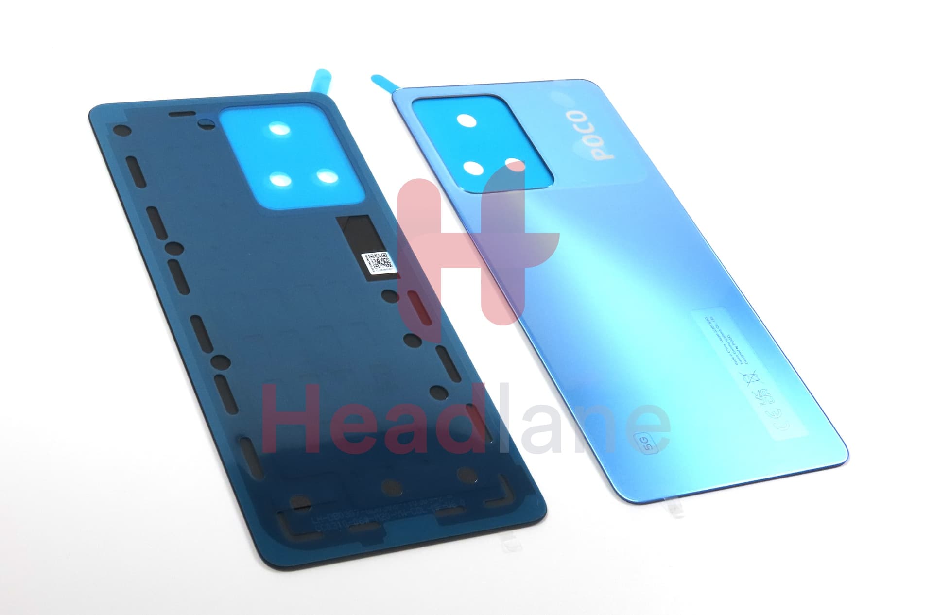 Xiaomi Poco X5 Pro 5G Back / Battery Cover - Blue - view 3