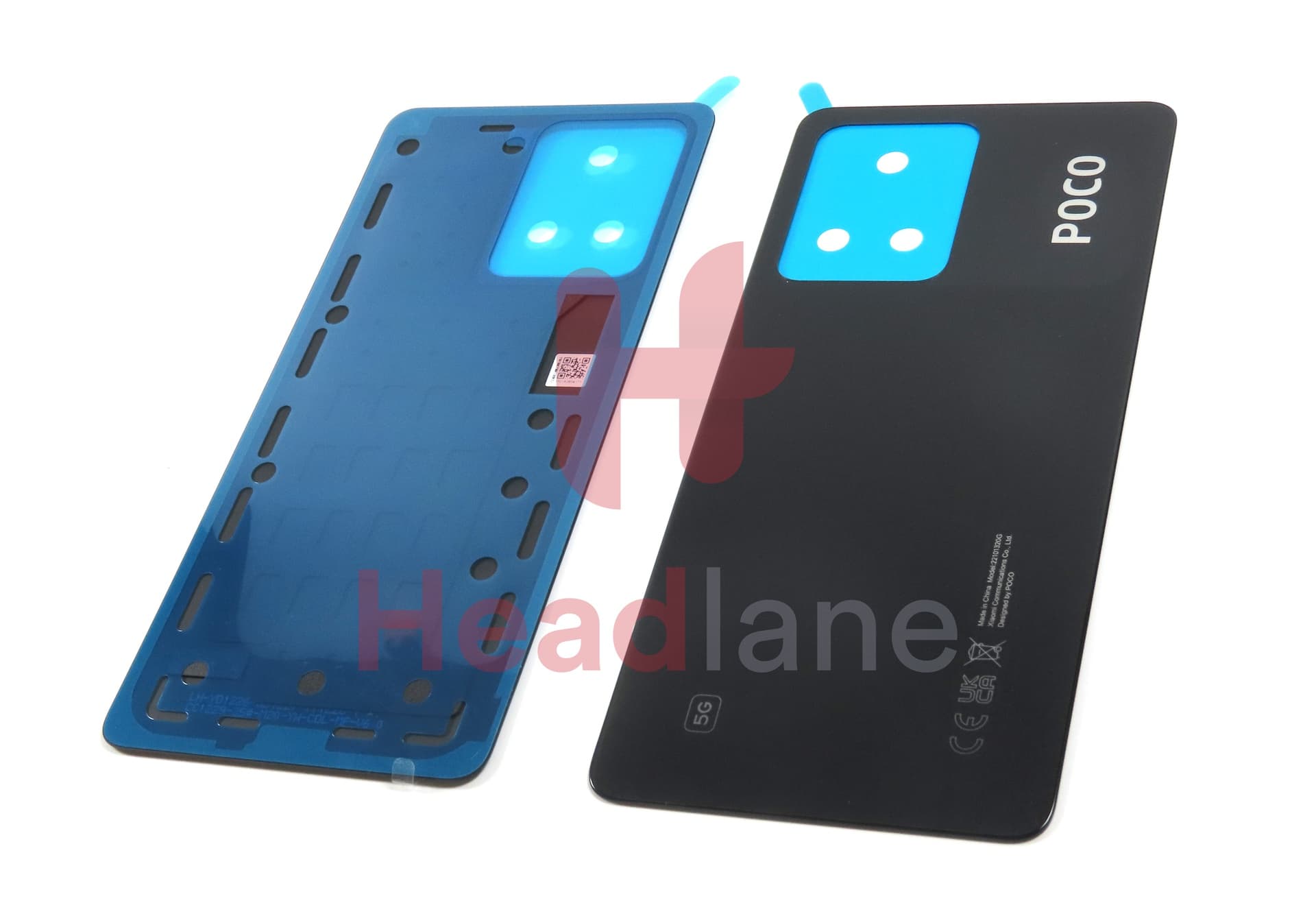 Xiaomi Poco X5 Pro 5G Back / Battery Cover - Black - view 2