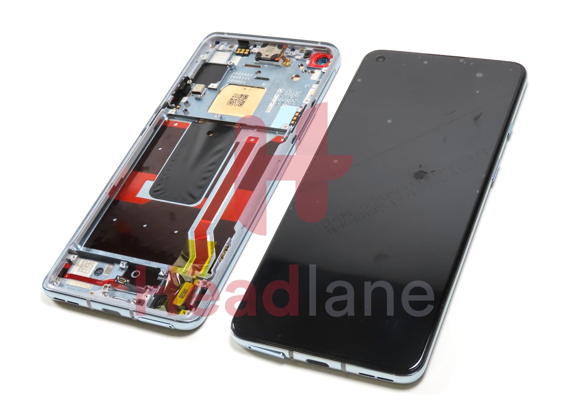 OnePlus 8T LCD Display / Screen + Touch - Silver - view 2