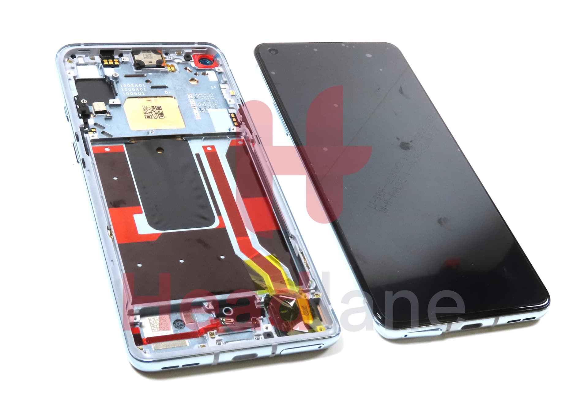 OnePlus 8T LCD Display / Screen + Touch - Silver - view 3