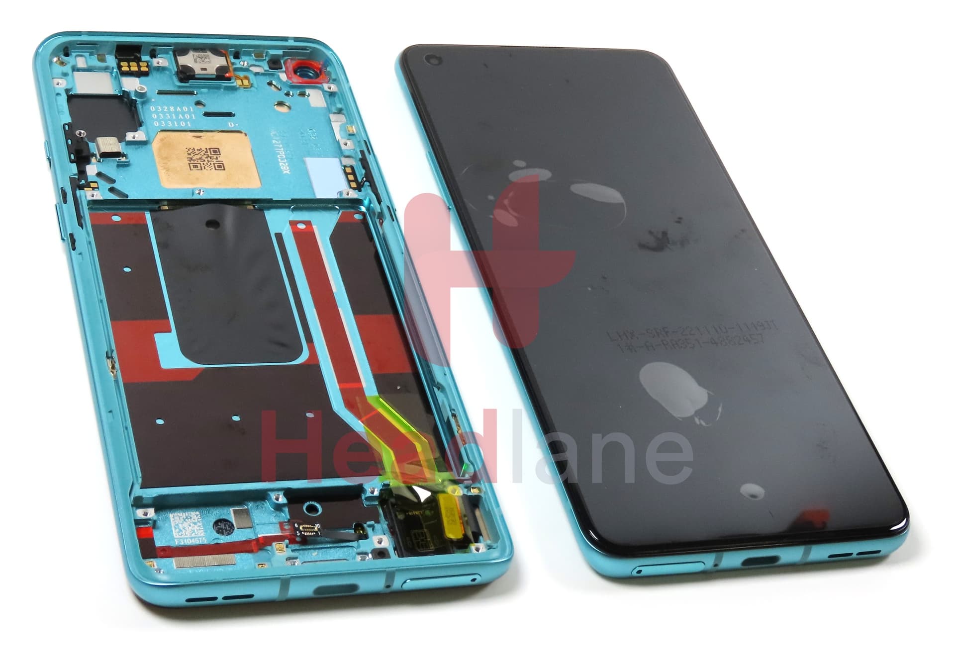 OnePlus 8T LCD Display / Screen + Touch - Green - view 2