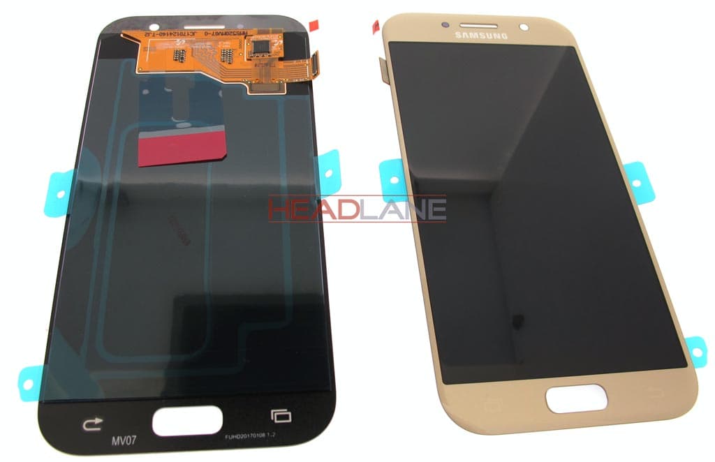 Samsung SM-A520 Galaxy A5 (2017) LCD Display / Screen + Touch - Gold - view 2