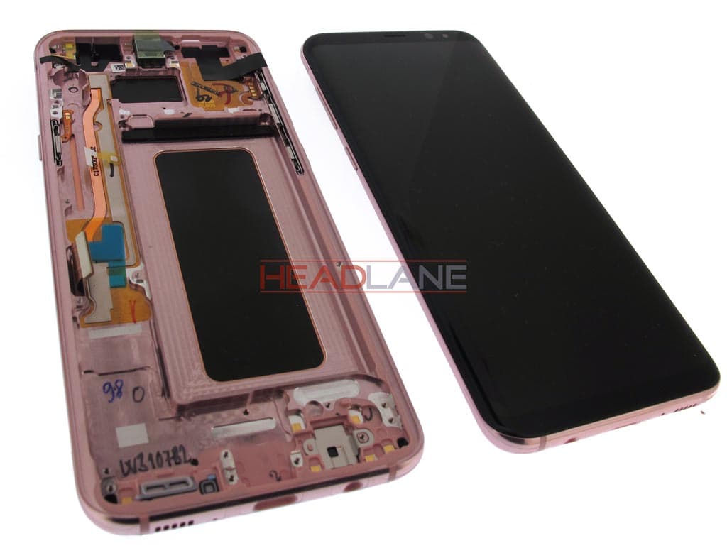 Samsung SM-G955 Galaxy S8+ LCD Display / Screen + Touch - Pink - view 2