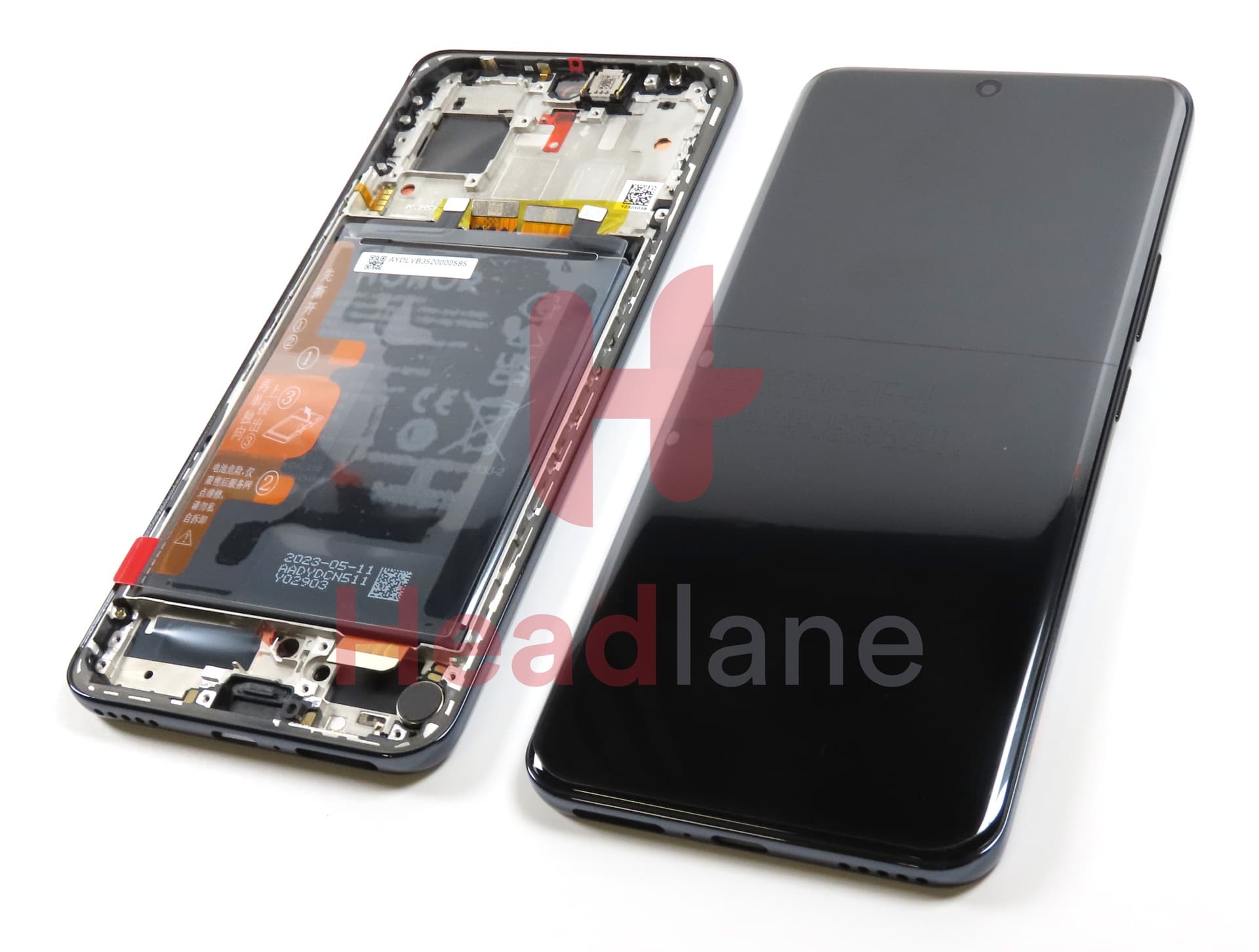 Honor 90 LCD Display / Screen + Touch + Battery - Black - view 2